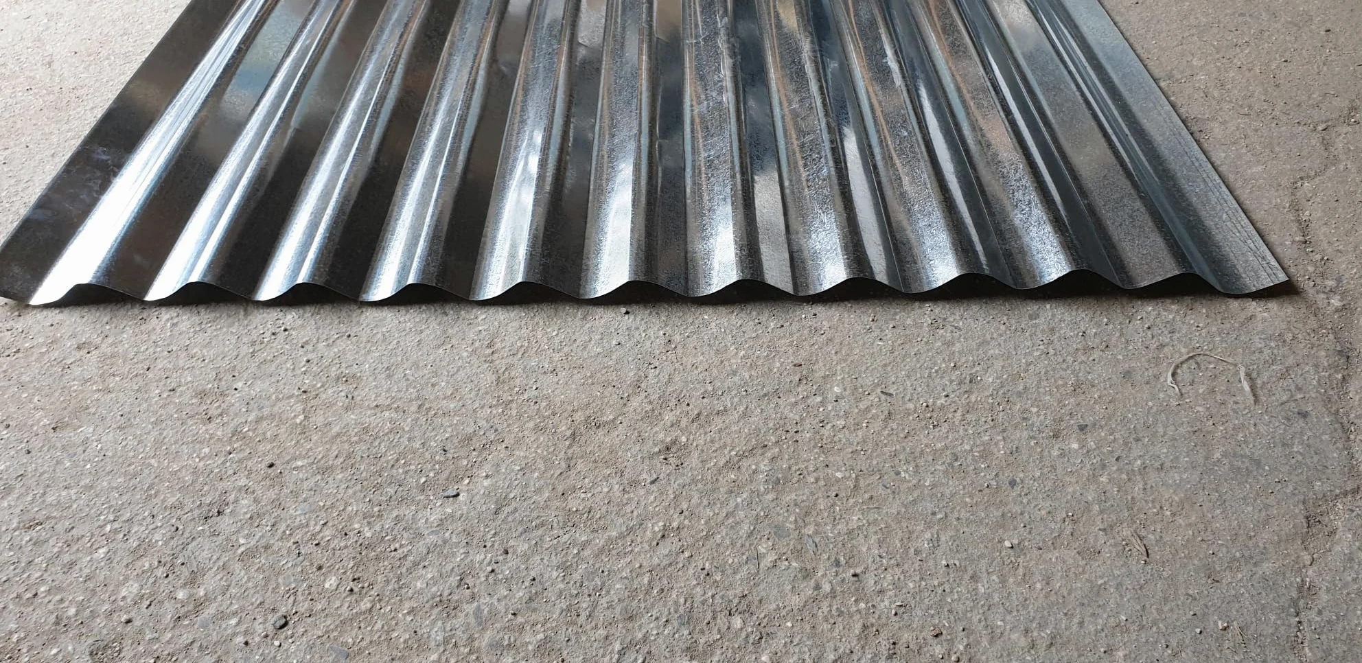 10PZ Lamiera Zincata Ondulata, 200x90 cm, Spessore 0,25 mm, per Copertura Tetti e Pareti