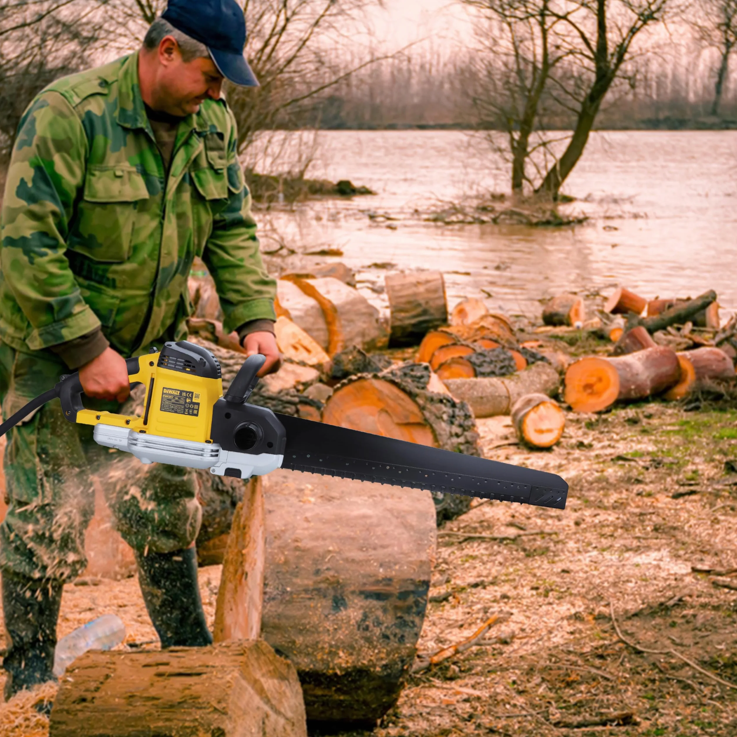 DEWALT sega ALLIGATOR 1700W Lama Poroton Classe 12, DWE397-QS