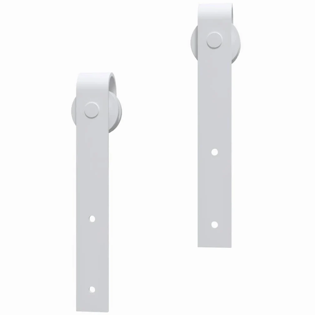 vidaXL Kit Accessori per Porta Scorrevole 183 cm in Acciaio Bianco