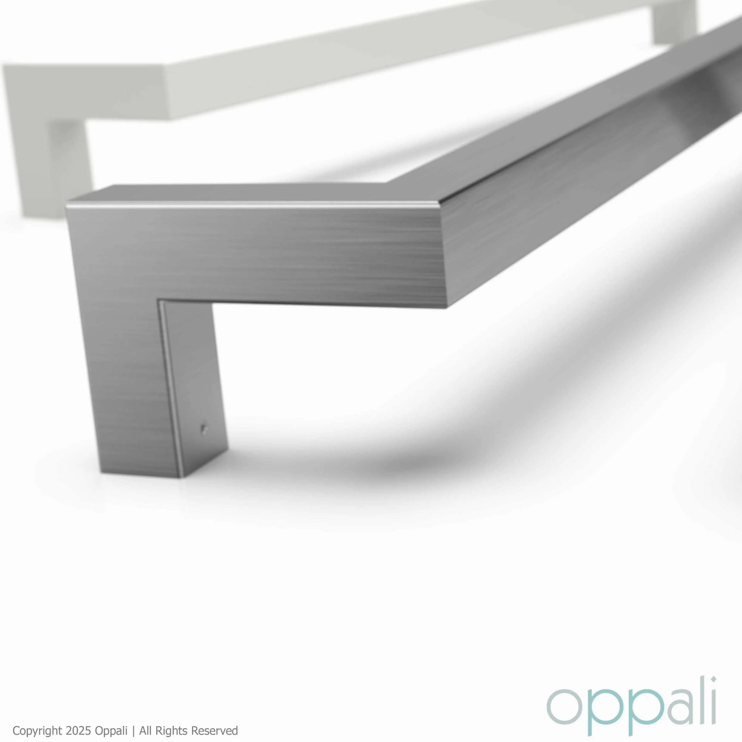 Maniglione per porta d’ingresso in acciaio inox 304 spazzolato Art.526 | Offset Pull Handle | T-Bar quadrato | 100cm Lunghezza totale