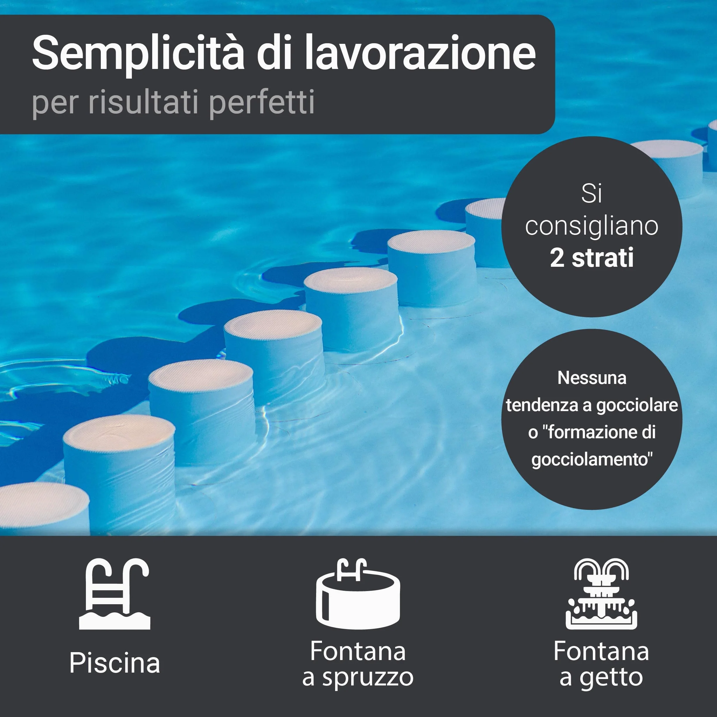 WO-WE Pittura per Piscina Vernice bicomponente Resina epossidica RAL 5012 sim. Blu Luce - 10KG