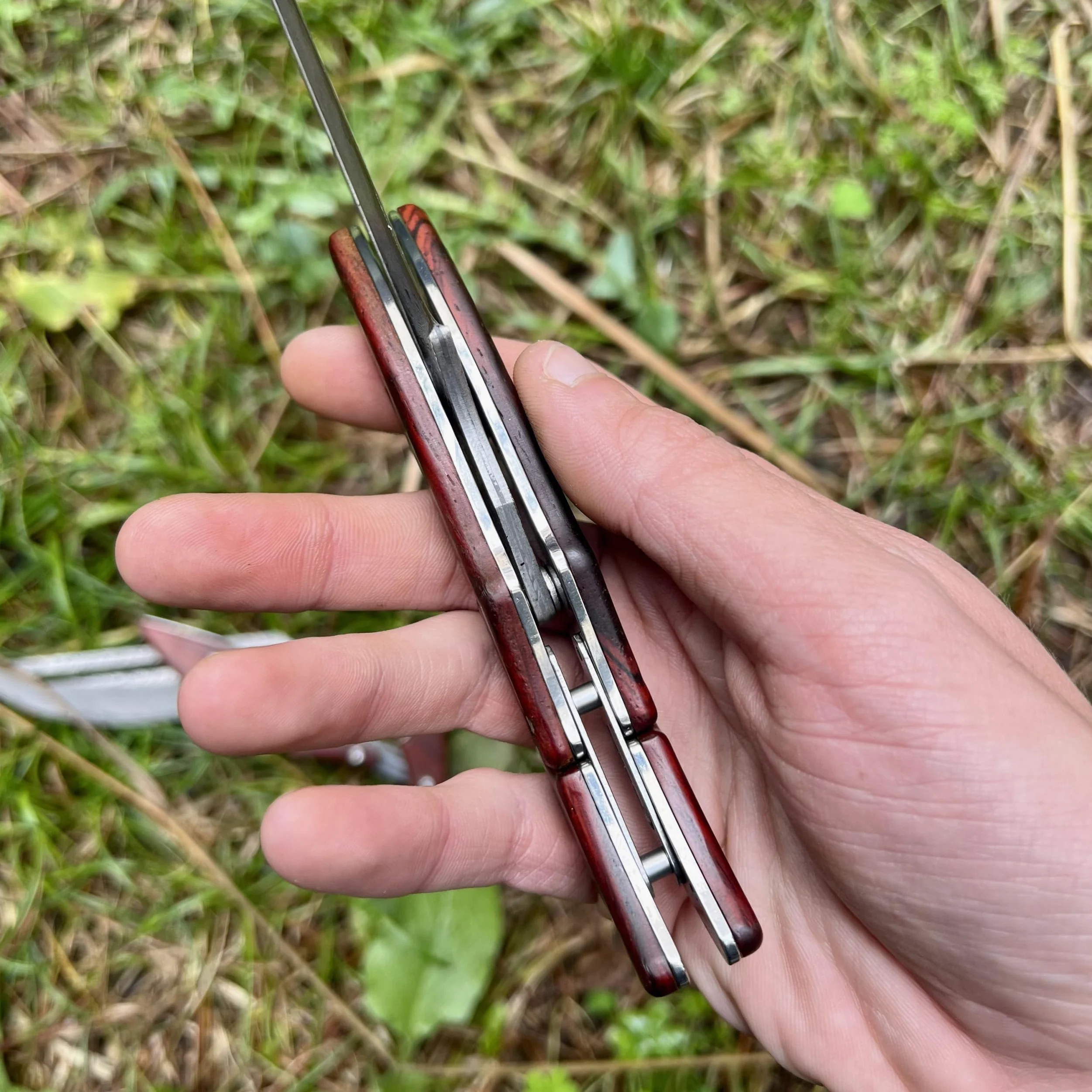 Coltello Pieghevole Tasca Damasco Attrito Acciaio 67 Strati VG10 Damasco Giapponese Lama Affilata Manico Legno Collezione Regalo Uomo Festa Padre Pesca Bushcraft EDC Artigianato