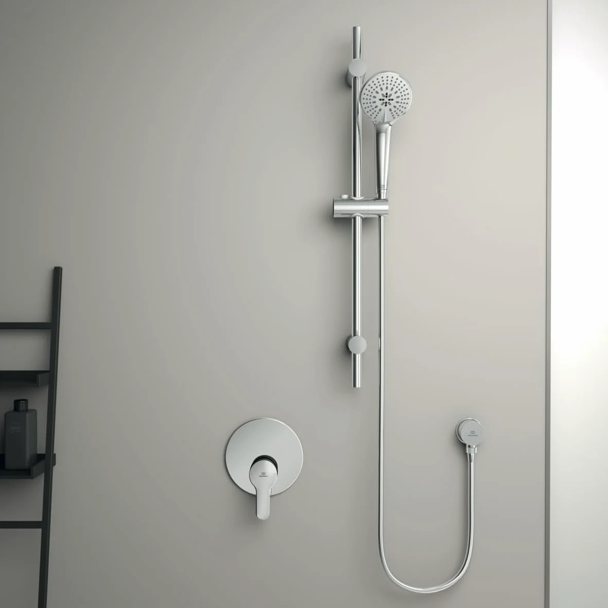 Ideal Standard A7184AA Alpha Miscelatore incasso doccia, completo, cromato