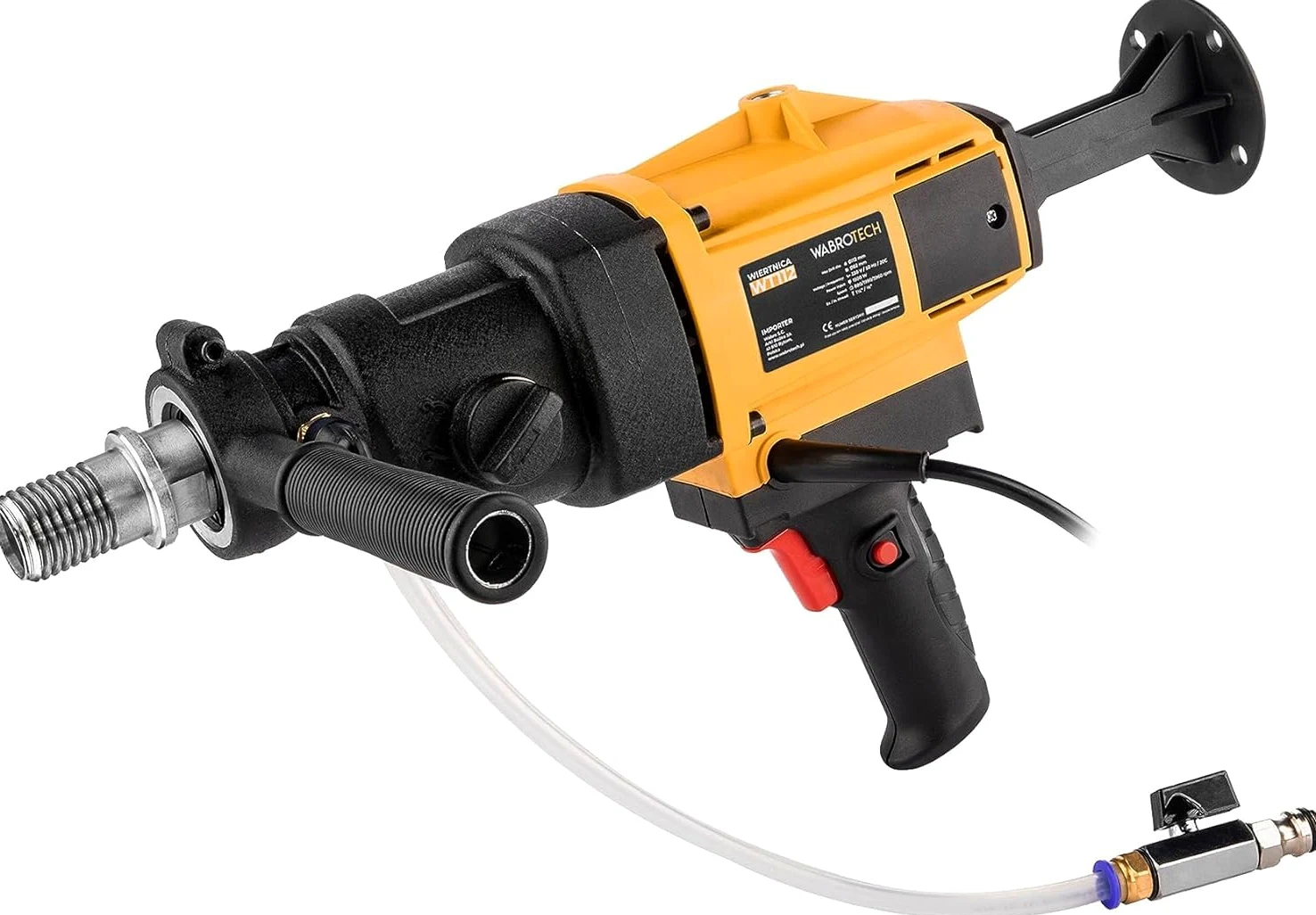 Carotatrice 3 Marce 1500 W su Supporto di Carotaggio Inclinabile con Ruote - Carotatrice Diamantata con Interruttore PRCD - Carotatricce a Mani 3960 Giri/min per Carotaggio a Umido e a Secco