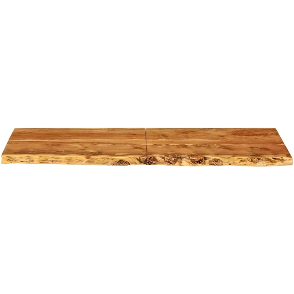 vidaXL Piano per Lavabo Bagno Ripiano per Lavello Rustico Mensola per Lavandino Accessori per Bagno 140x52x3,8 cm Legno Massello di Acacia