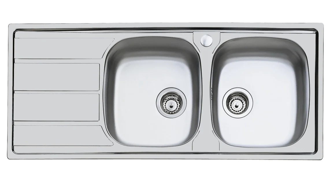 Foster S1000 Lavello, Metallo, Spazzolato, 116x50x17 cm