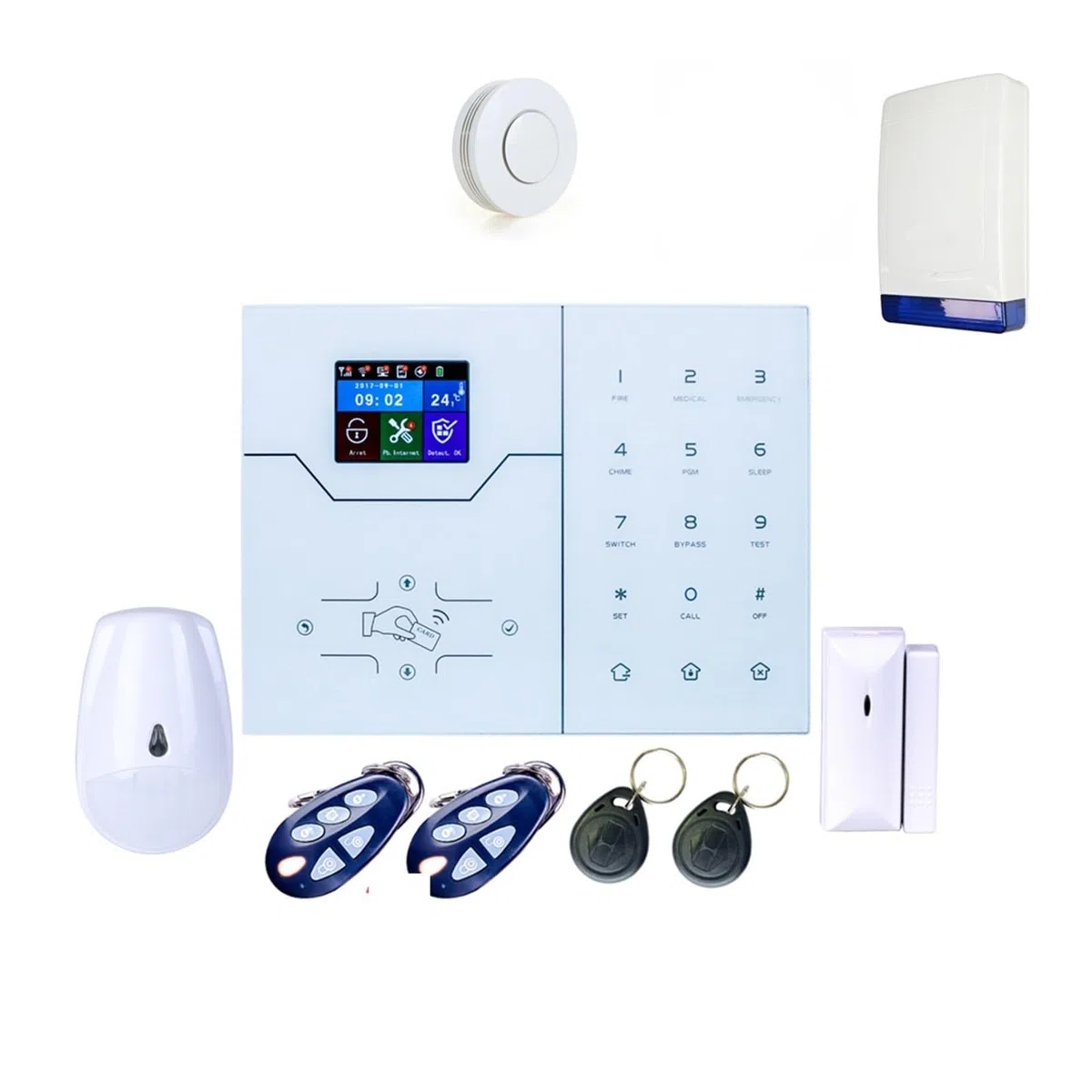 Sistemi Allarme Casa HA-VGW Wifi GSM di allarme Security Antifurto domestico con notifica push app