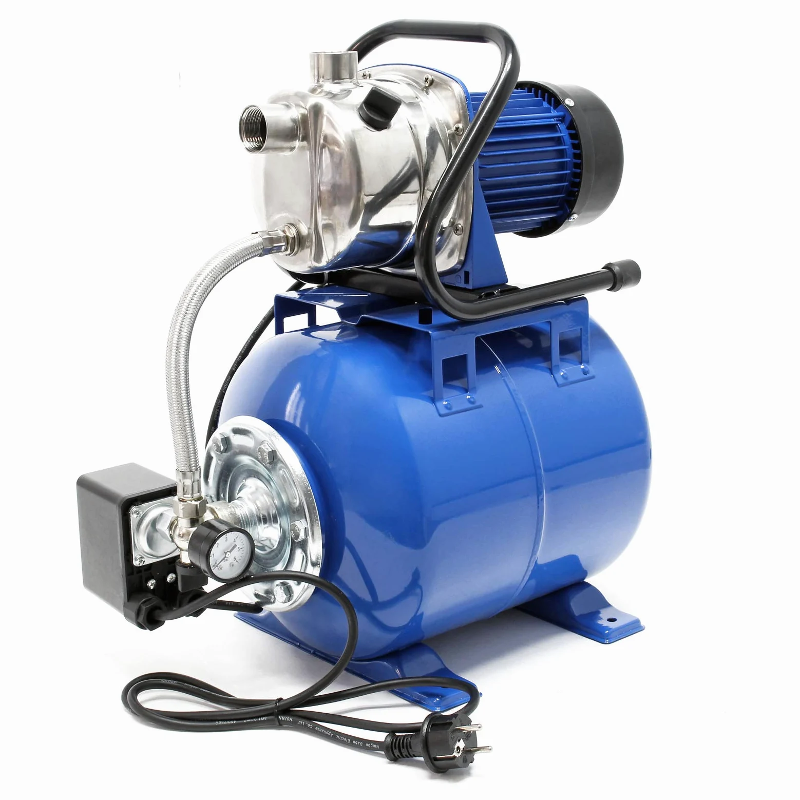 Pompa autoclave uso domestico 19 l con pressostato 1200W 3400l/h Elettropompa da giardino