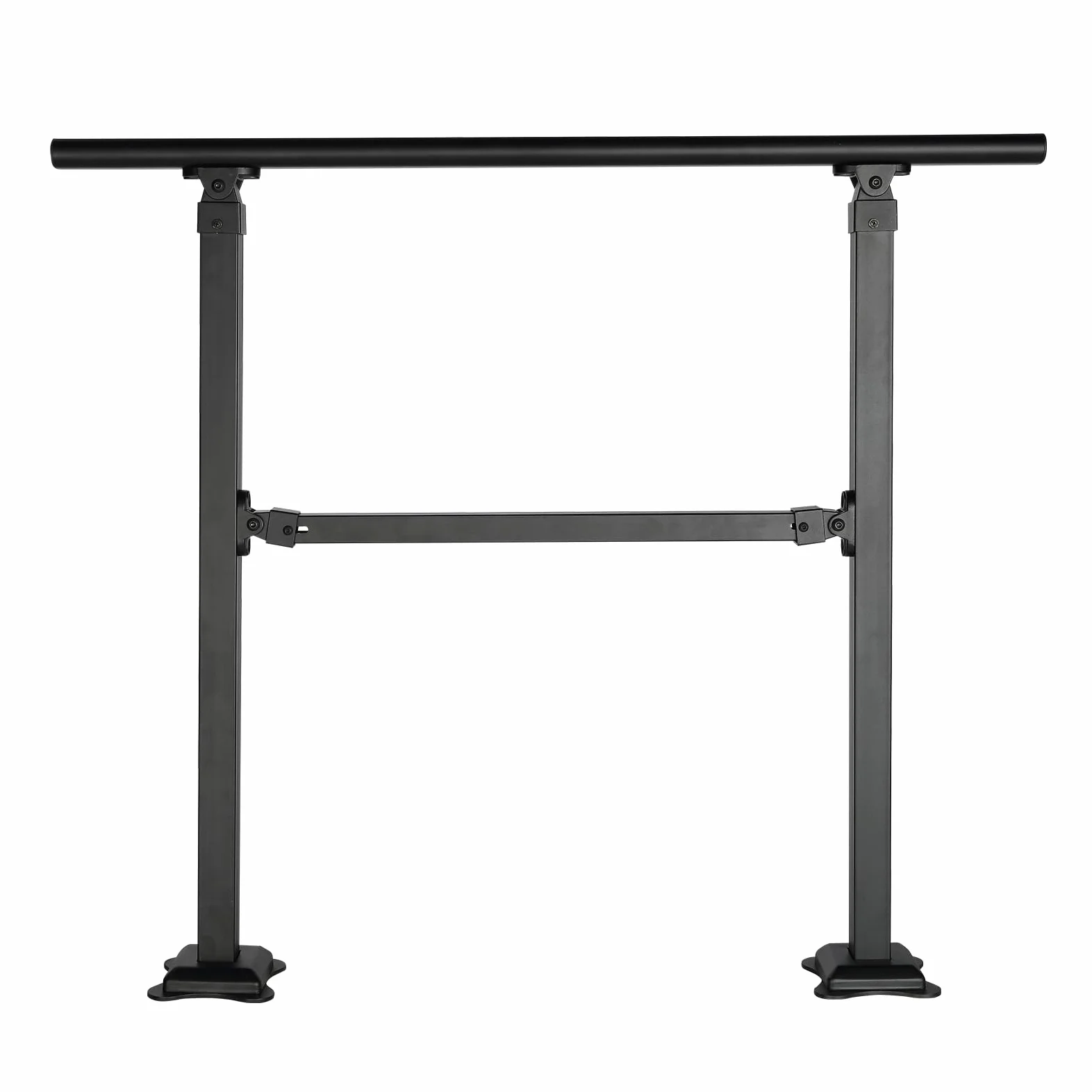 VEVOR Rampa Scala 914,4 mm Ringhiera Scala per 3 gradini a mano in acciaio al carbonio regolabile 50° carico 300 kg con kit di installazione per pavimenti in cemento legno piastrelle in ceramica