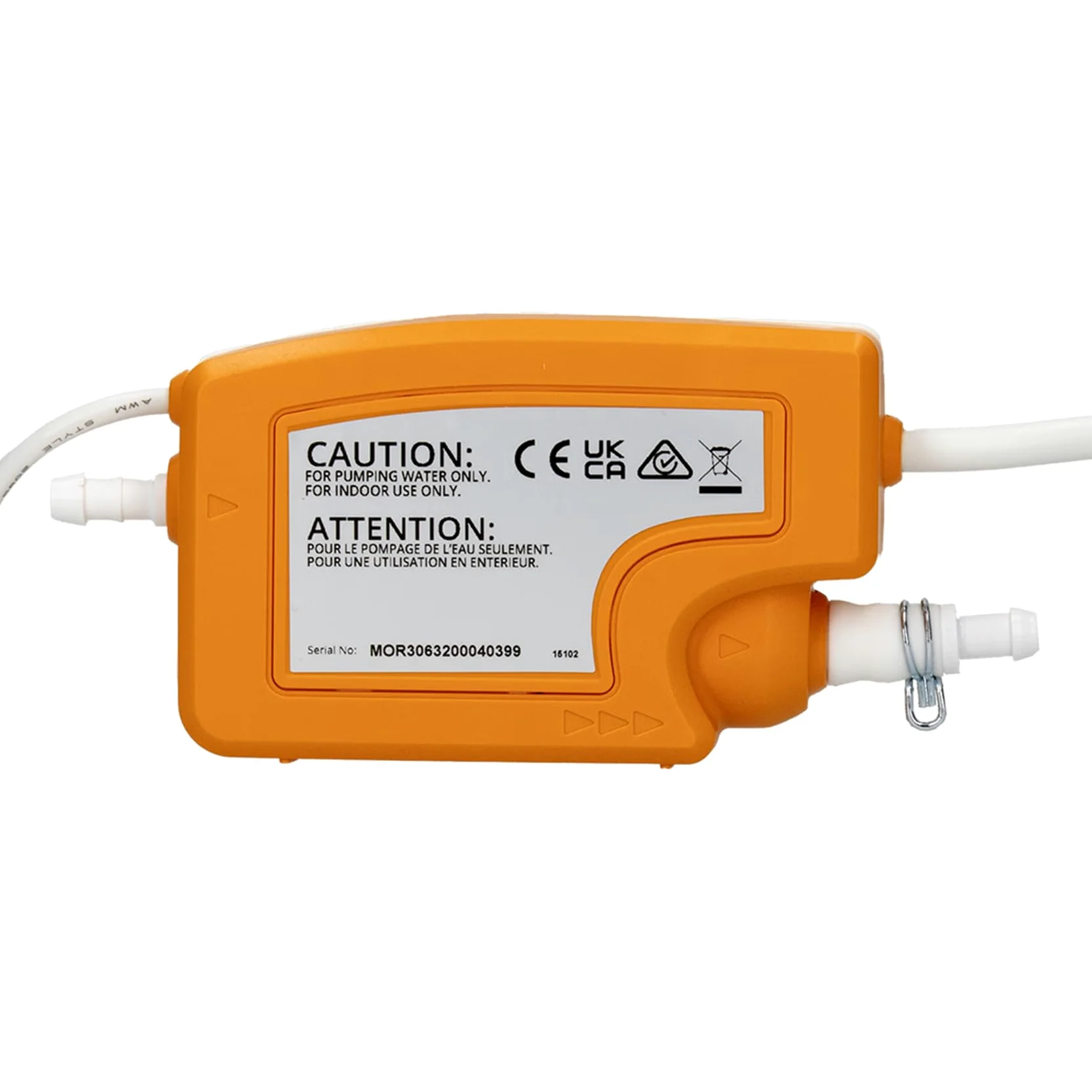 Aspen Pumps Silent+ Mini Orange FP3430, Pompa Scarico Condensa Climatizzatore, Minipompa Condensa per Split Fino a 40 kW, 35 L/h, 10 m, Silenziosa 16 dB(A), 5‭ª Generazione