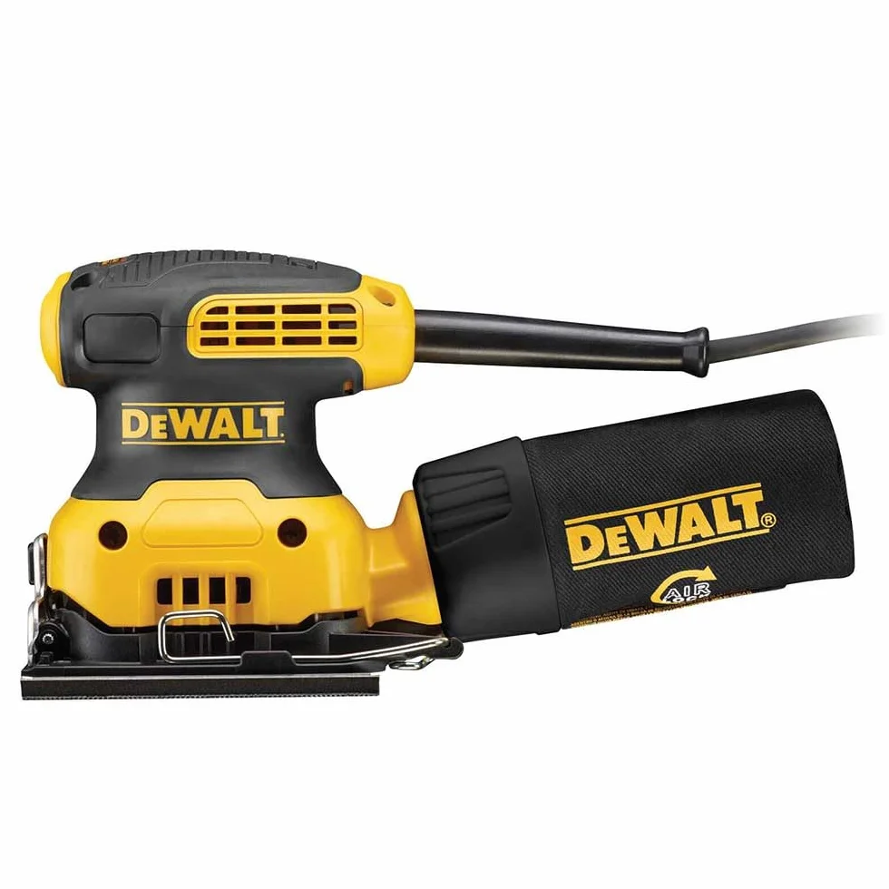 DEWALT Levigatrice orbitale DWE6411-GB 240 V 1/4 Foglio - Giallo/Nero