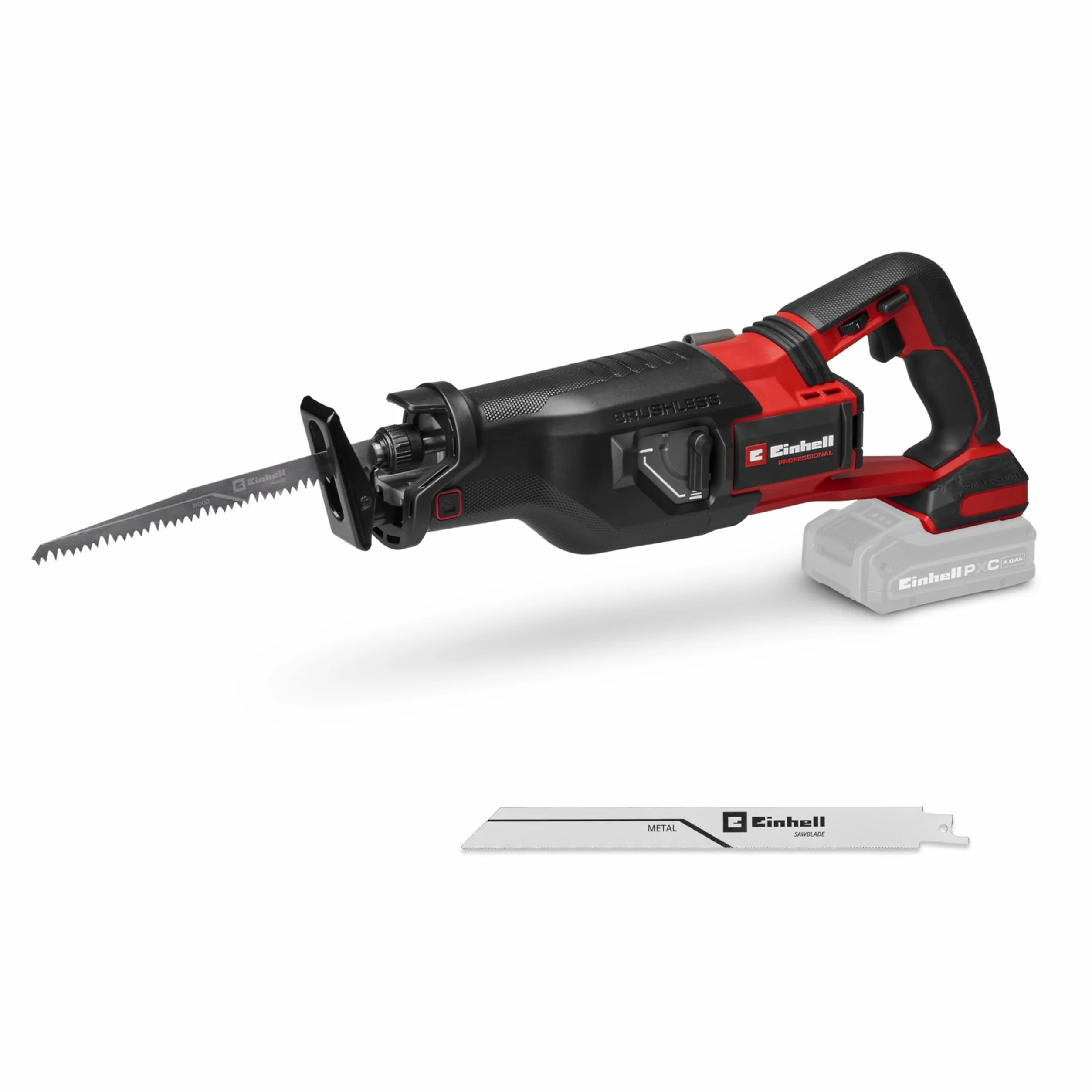 Einhell Professional Levigatrice eccentrica a batteria TP-AP 18/32 Li BL - Solo PXC (18V, 1300 W, Brushless, altezza di sollevamento 32 mm, profondità in legno 300 mm, incl. 2 lame, senza batteria)