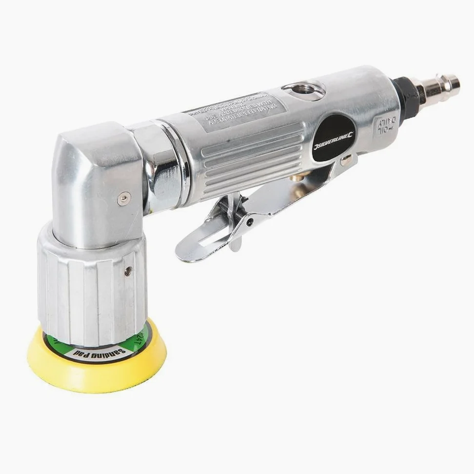 Silverline 672976 - Mini levigatrice pneumatica, 50 mm