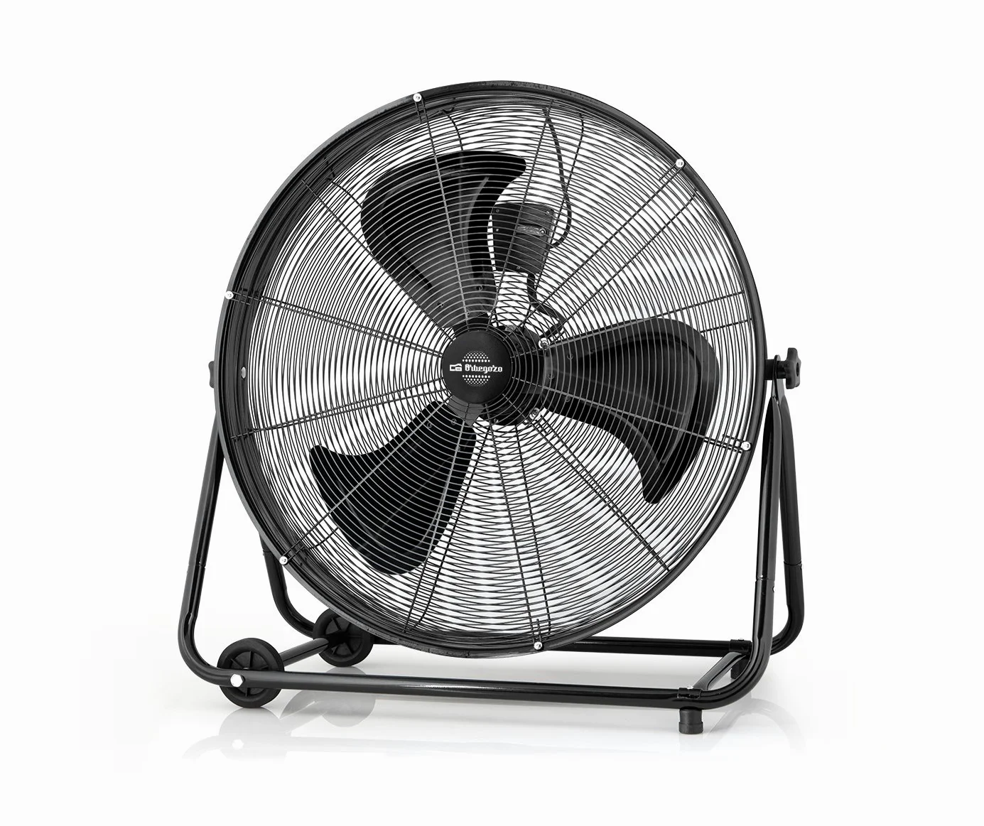 Orbegozo PWT 3061 Professional Power Fan - Ventilatore industriale, 150 W, 3 velocità, diametro elica 60 cm, ruote di trasporto, Nero