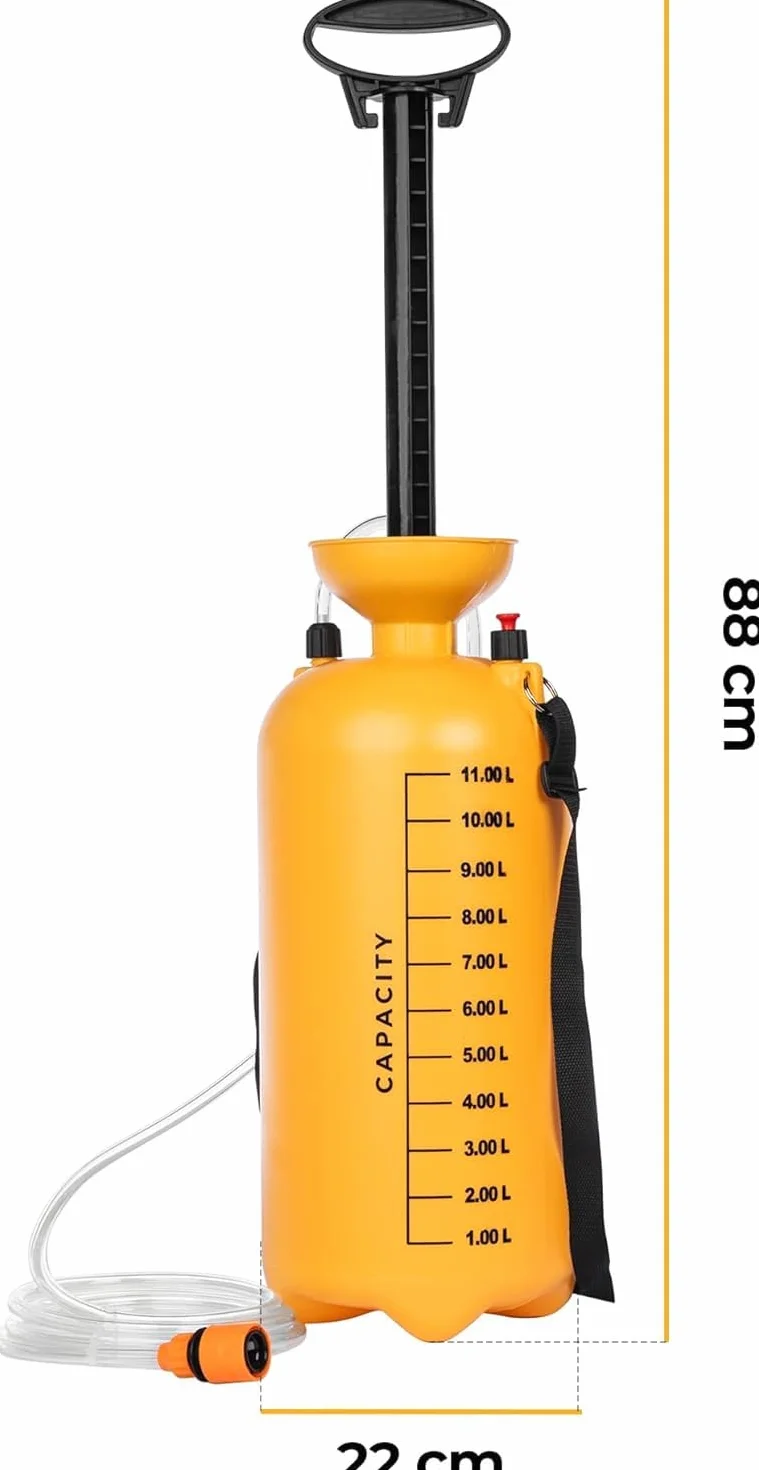 Dispositivo di Approvvigionamento Idrico 11L per Carotatrice - Serbatoio a Pressione Dell'acqua da Utilizzare con Tutte le Perforazioni - Serbatoio Acqua con Pompa 3 Bar per Carotatrice