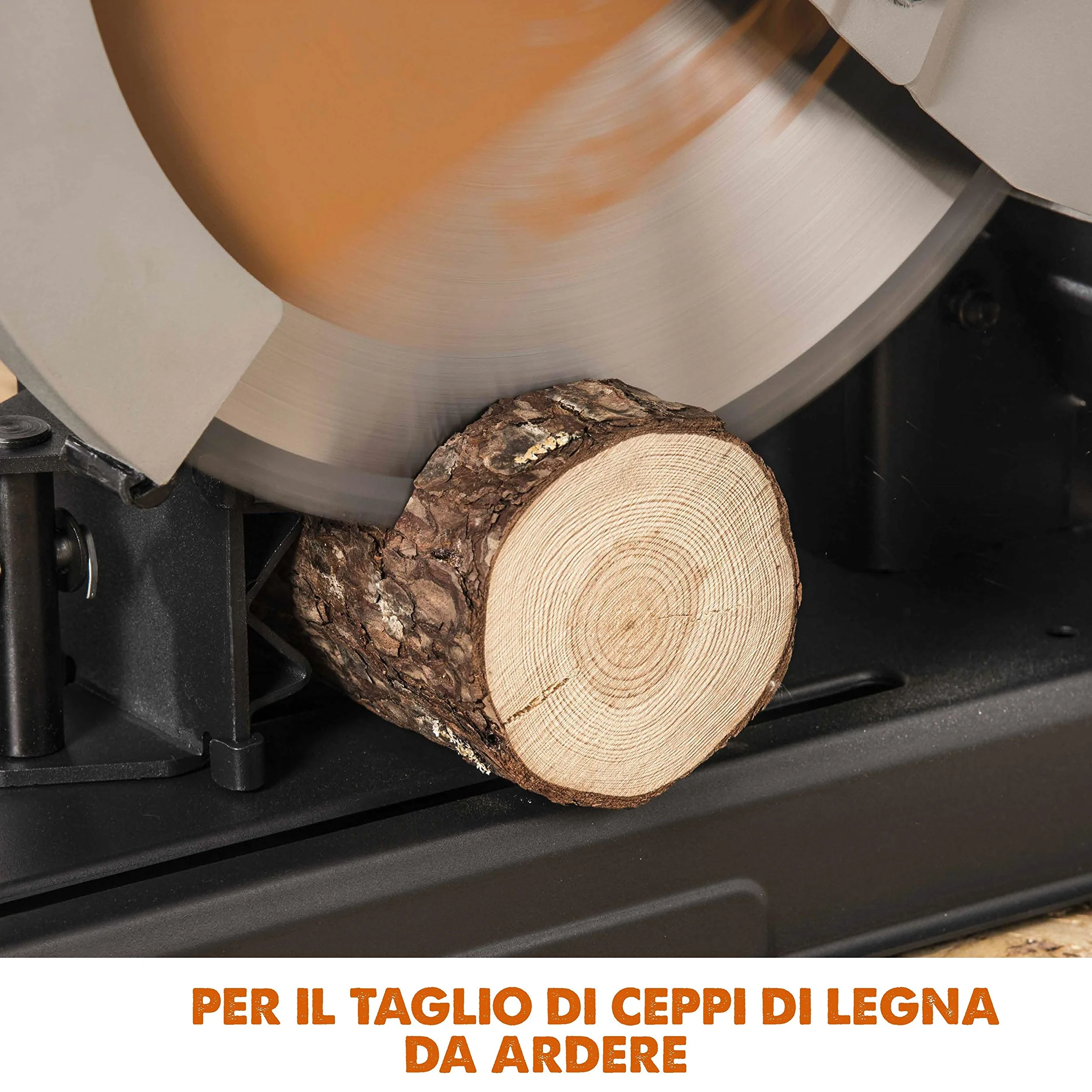 Evolution Power Tools 083-0003 R355Cps Troncatrice Per Ferro Multi Materiale, Esegue Tagli Su Acciaio, Alluminio, Plastica E Legno Anche Con Chiodi, 355 mm