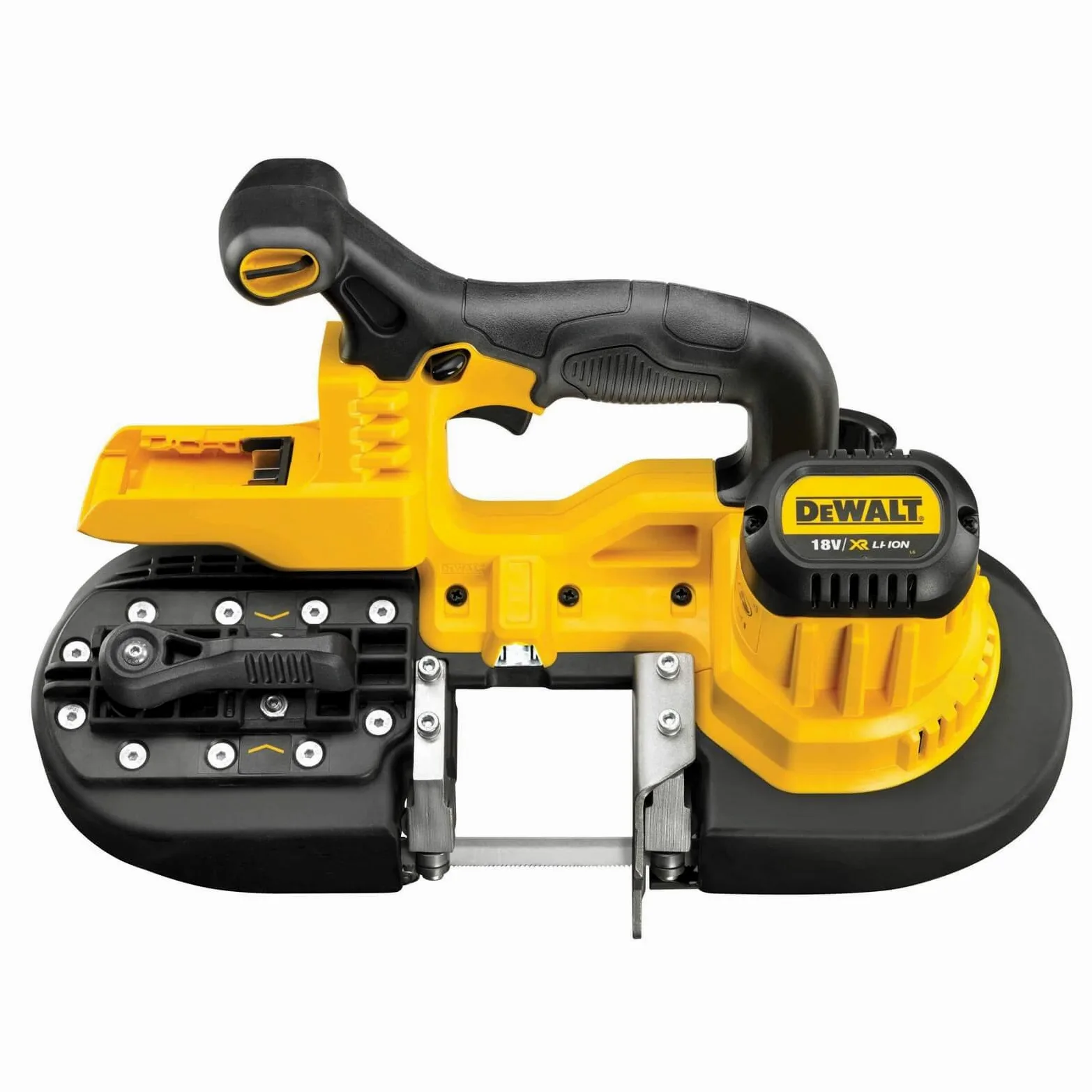 DeWalt DCS371NT-XJ Sega a nastro per metalli a batteria, motore Brushless, in valigetta TSTAK senza batteria e caricabatterie, 18 volts