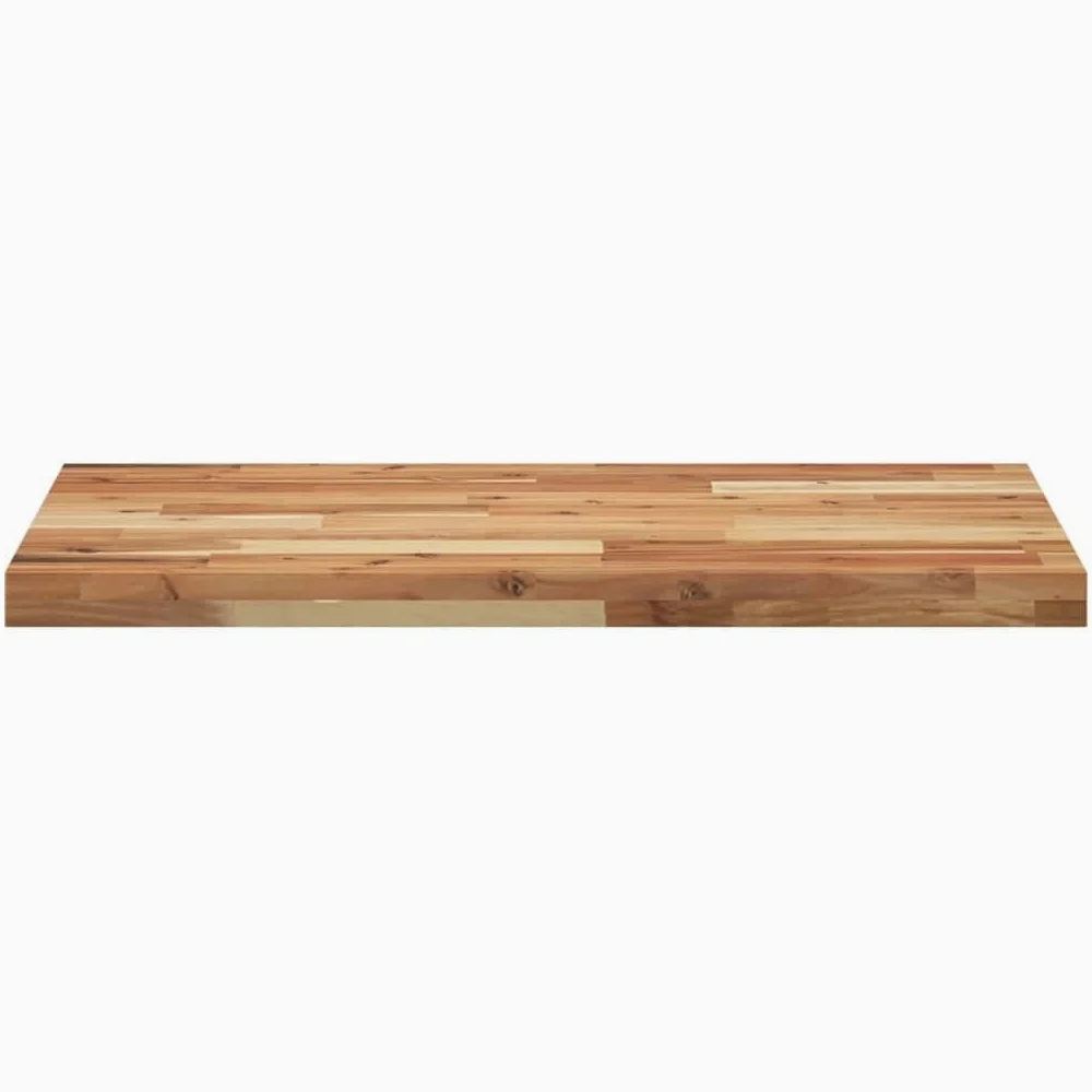 Gecheer Piano da Bagno Finitura a Olio 160x50x4 cm in Legno di Acacia