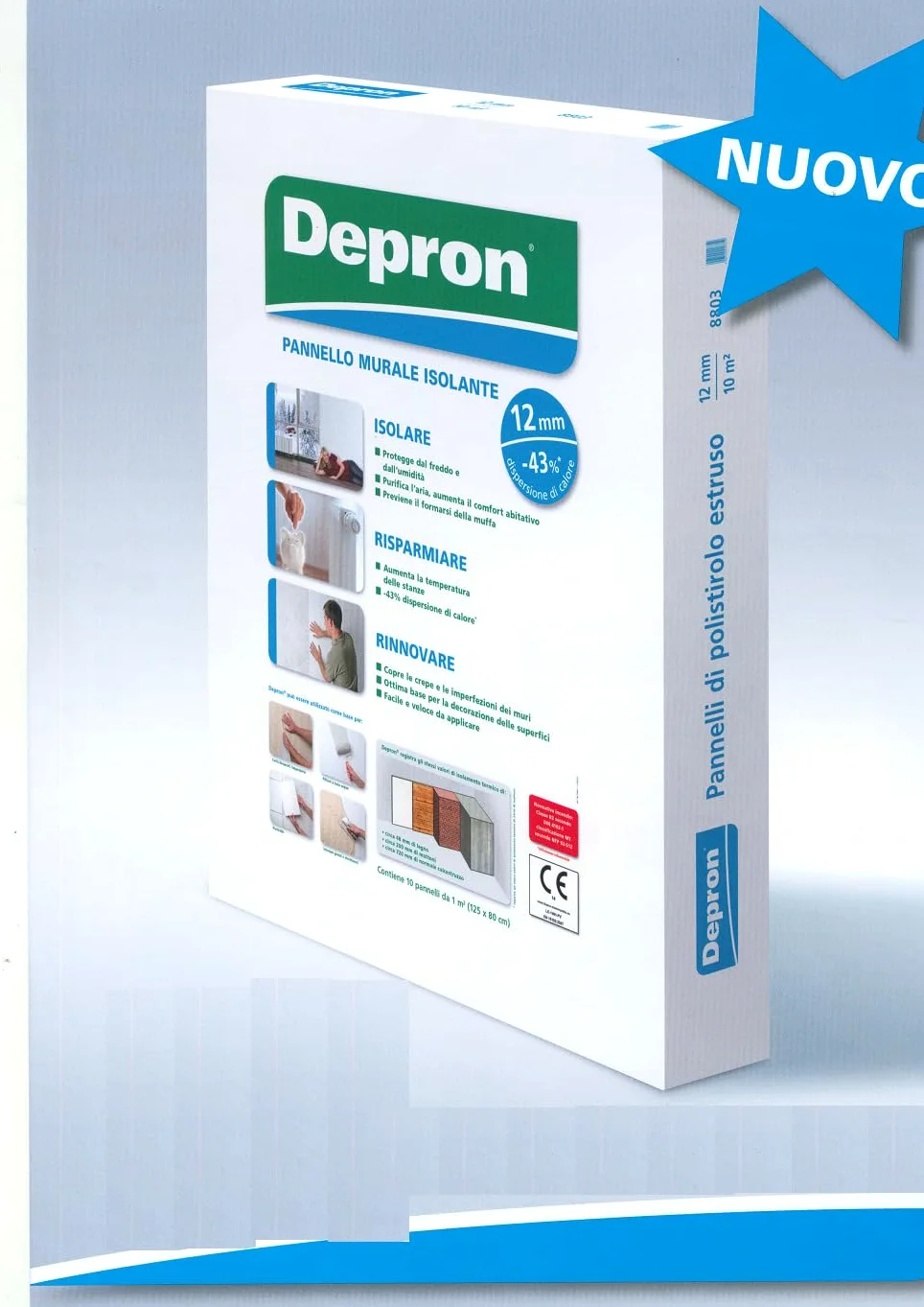 PANNELLO DEPRON MM.12 ( CM.125X80 ) PZ. 10