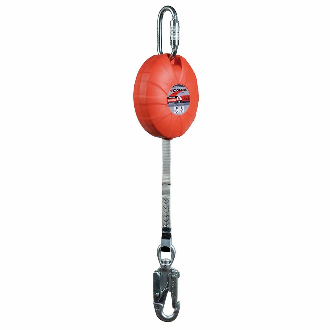 Cofra BUSSELTON 6m - 1PZ(RETRATTILE) RETRATT.6m -2 CONNETT -1 SWIVEL -CASSA NY+FG -CORDA POLIESTE