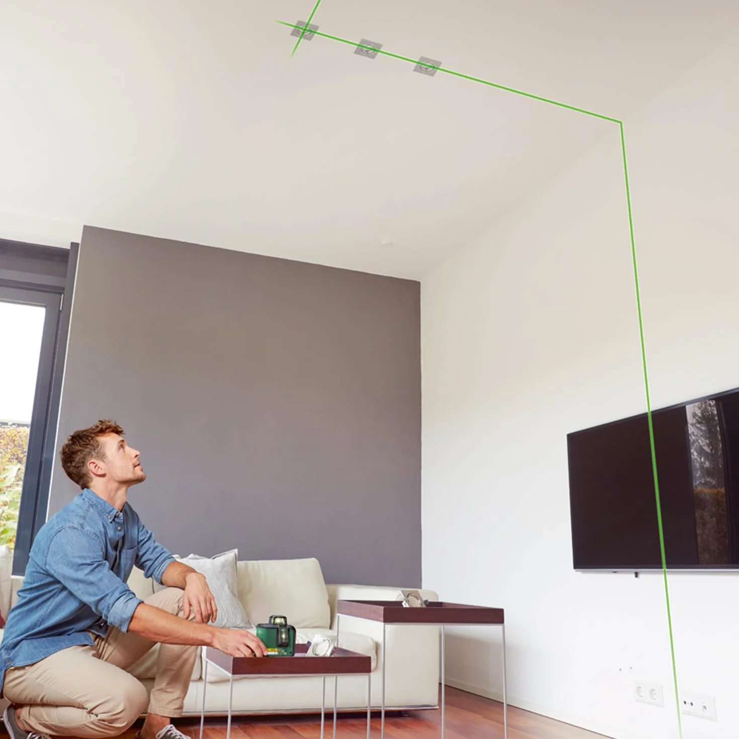 Bosch livella laser multifunzione AdvancedLevel 360 (3 linee laser incl. 360° per allineamento dell'intera stanza, in cartone)