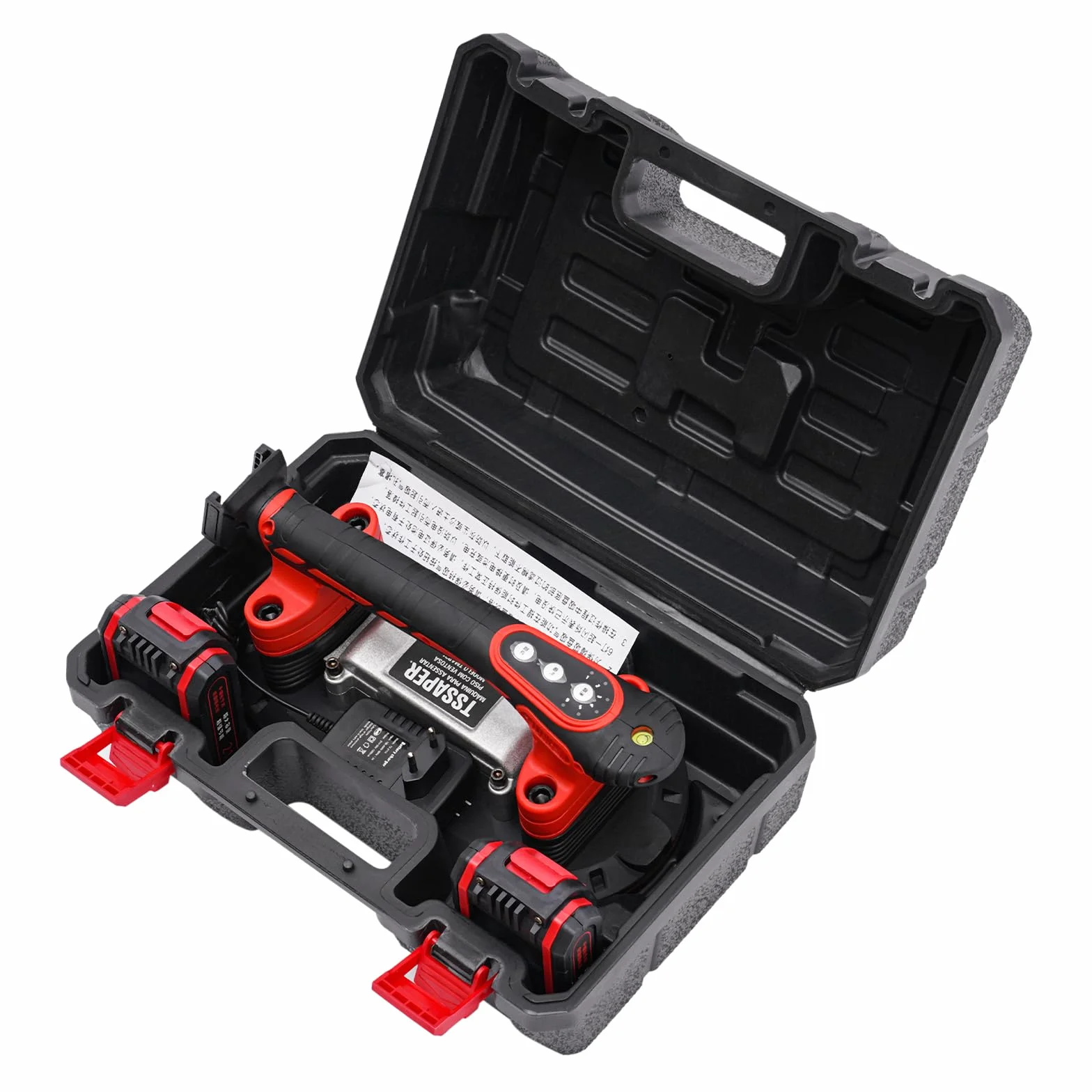 Strumento vibrante per piastrelle con ventosa elettrica sottovuoto, 21 V, 2000 mAh, strumenti vibranti a mano, 6 velocità regolabili con per granito vetro, piastrelle in porcellana