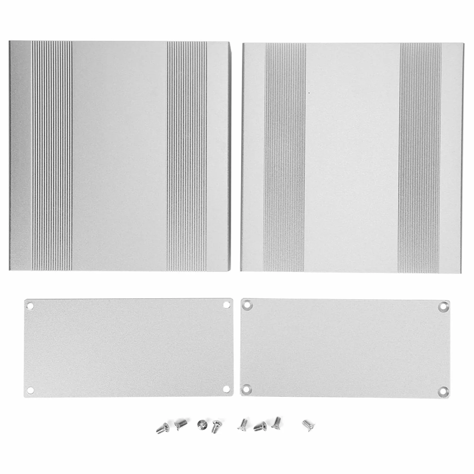 Custodia in Alluminio, 68 X 145 X 150 Mm, Custodia Amplificatore HIFI, Prestazioni del Segnale di Schermatura, Stampaggio Integrato Pressofuso con Superficie Ossidata, Utilizzo