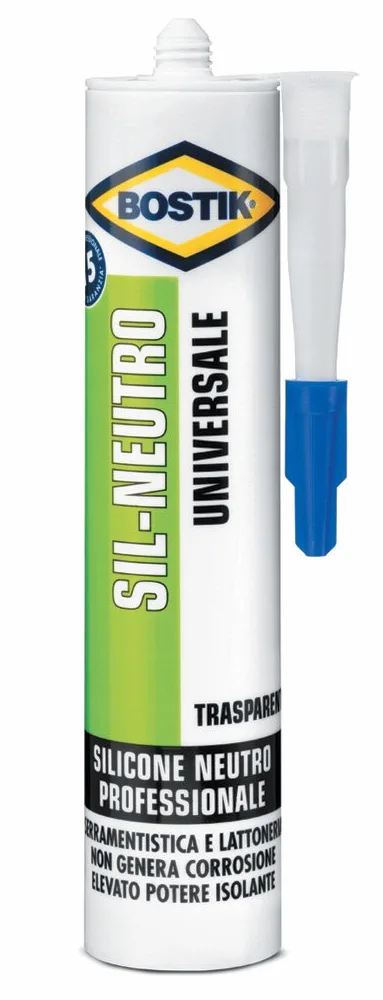 SILICONE NEUTRO GRIGIO ML. 300 12 PZ