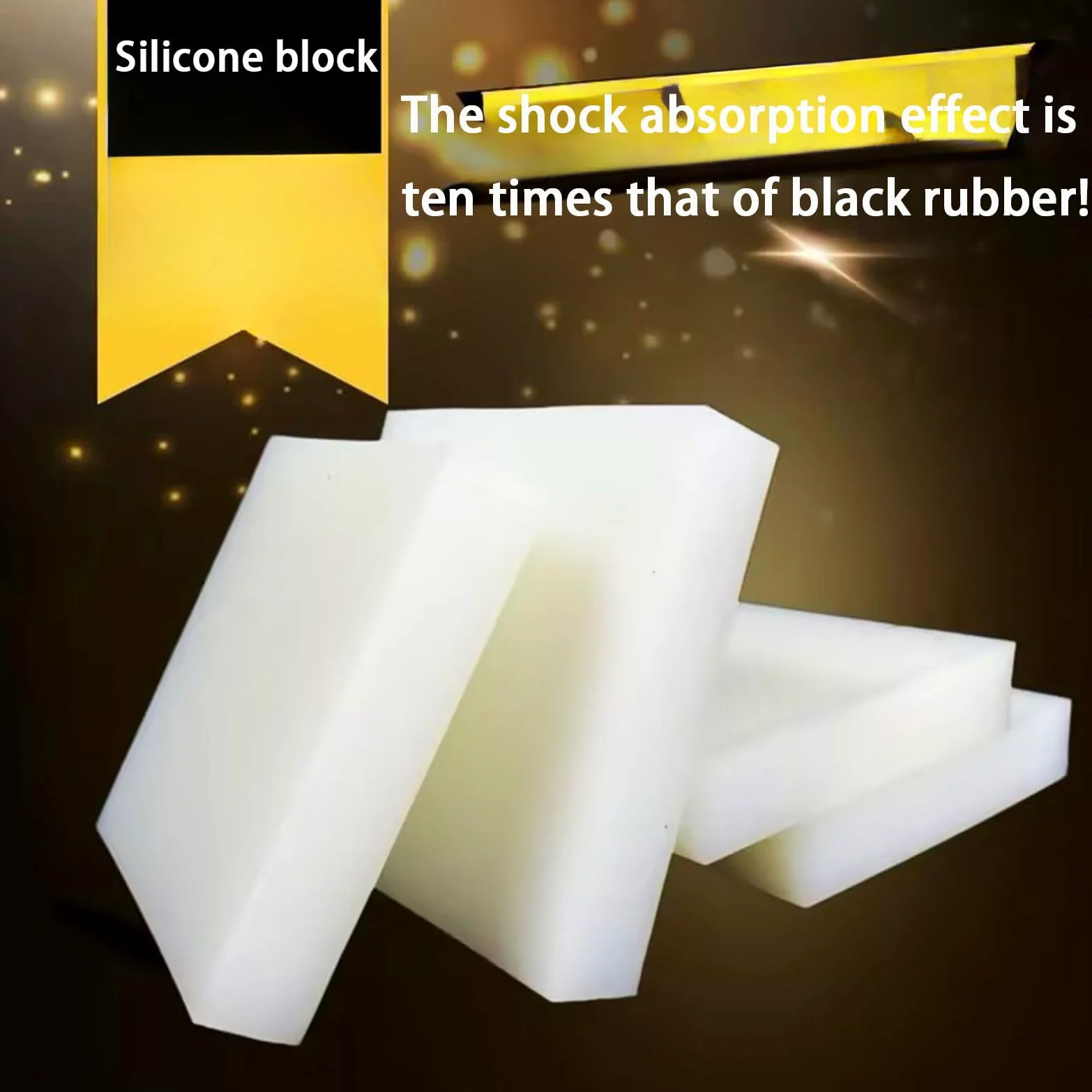 Blocco di Silicone Premium – Resistente al Calore per DIY, Artigianato, Stampaggio e Industria – Flessibile e Durevole,5PCS 100mm*100mm*15mm