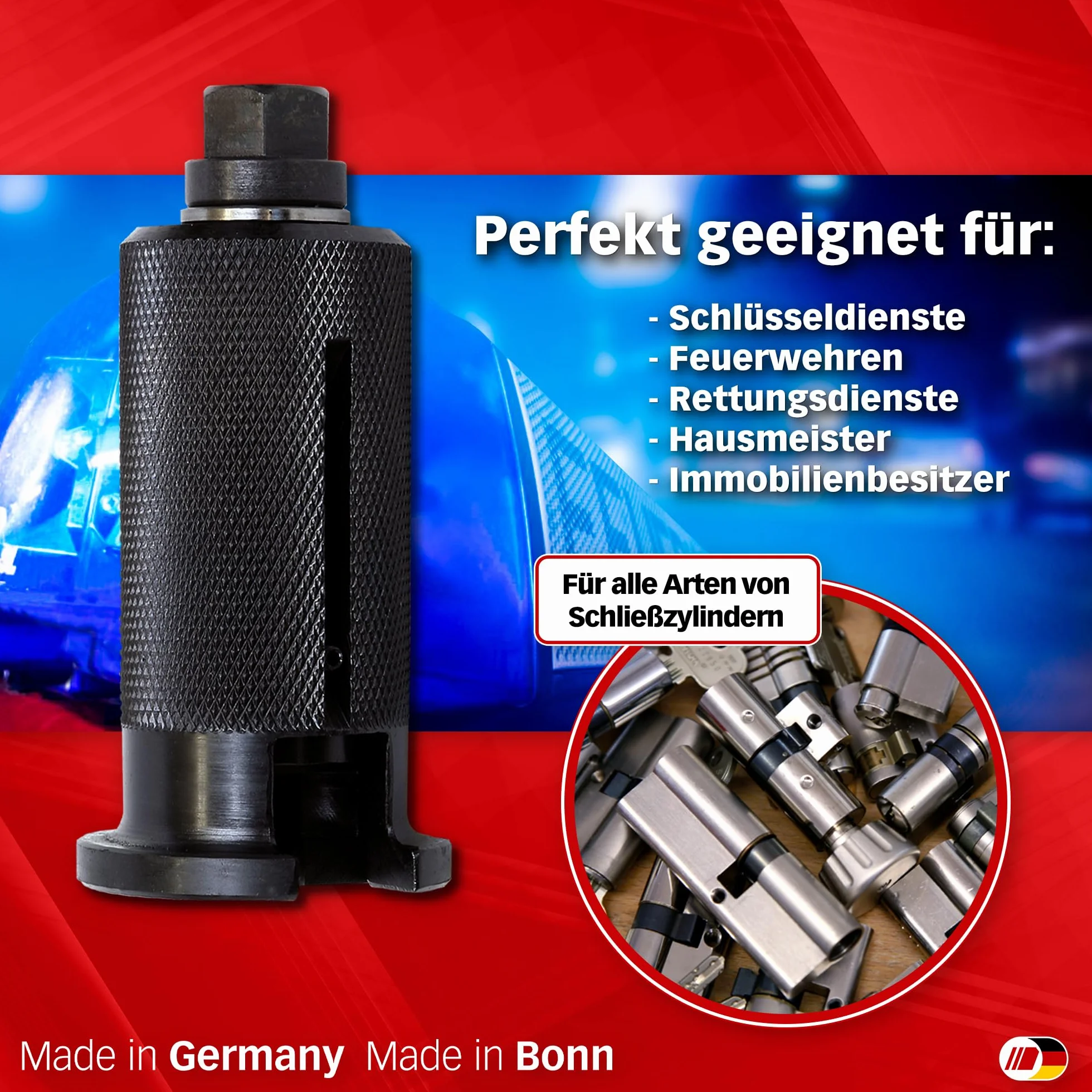 Kit Multipick Lock Picking Tool [Made in Germany] - Chiave bulgara - Apertura Porte - Grimaldelli - Lockpicking - Grimaldelli per Serratura