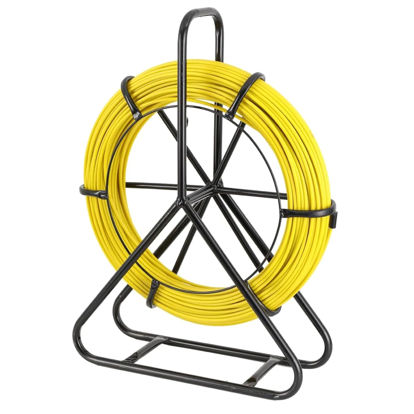6mmx50m Sonda Passacavi in Fibra di Vetro, con Supporto in Acciaio e Freno, Installazione del Cavo Elettrico in Fiberglass