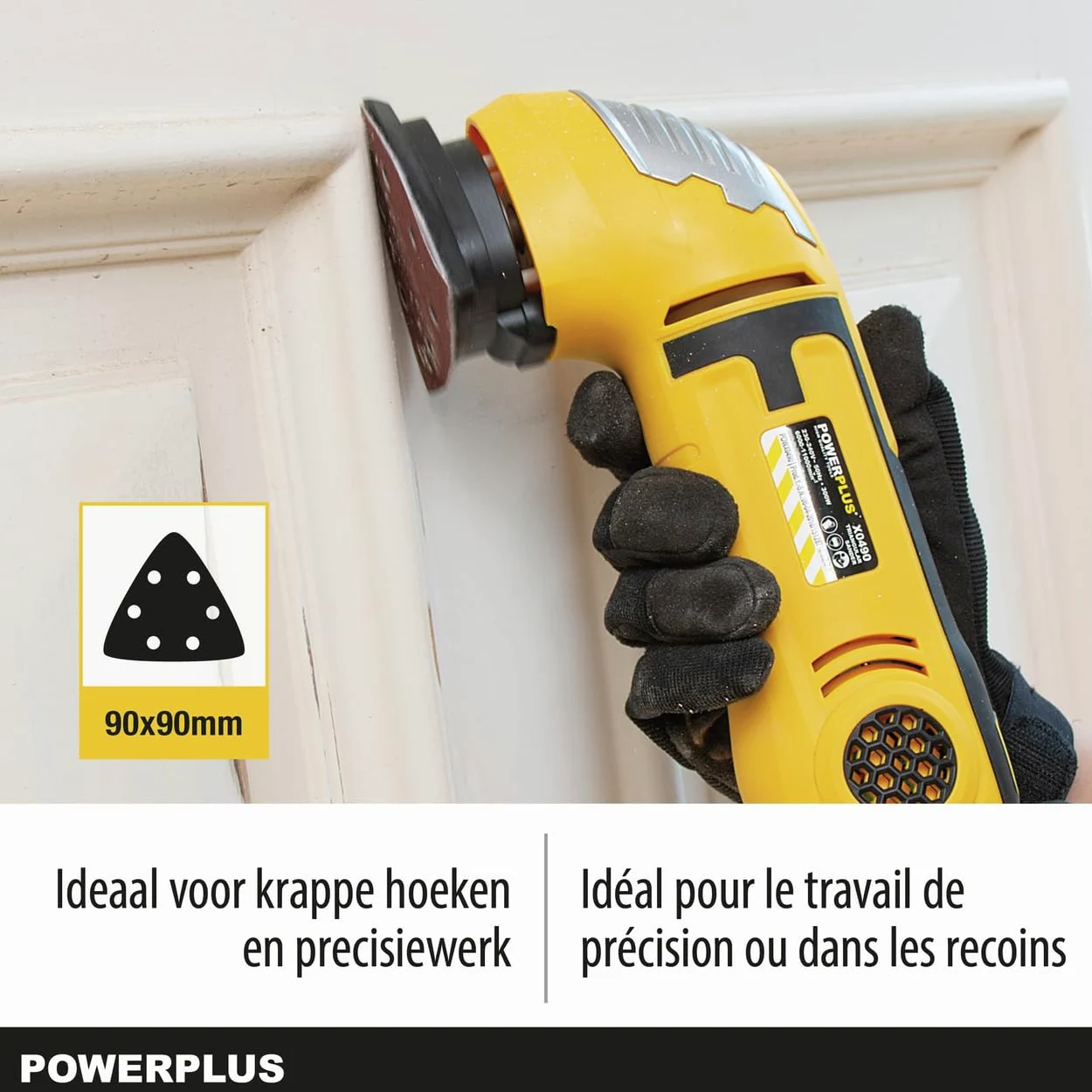 POWERPLUS POWX0490 - Levigatrice triangolare 300 W