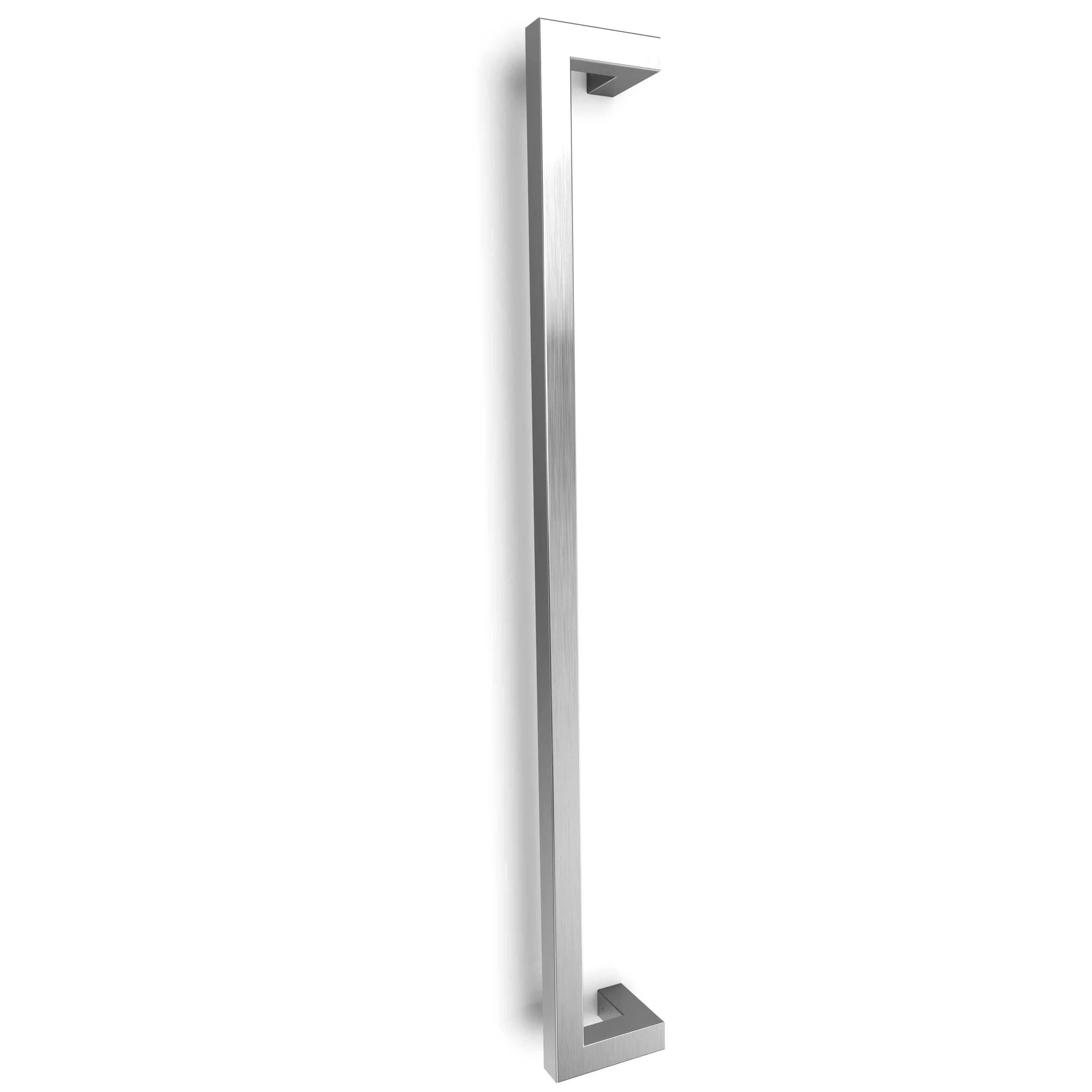 Maniglione per porta d’ingresso in acciaio inox 304 spazzolato Art.526 | Offset Pull Handle | T-Bar quadrato | 100cm Lunghezza totale