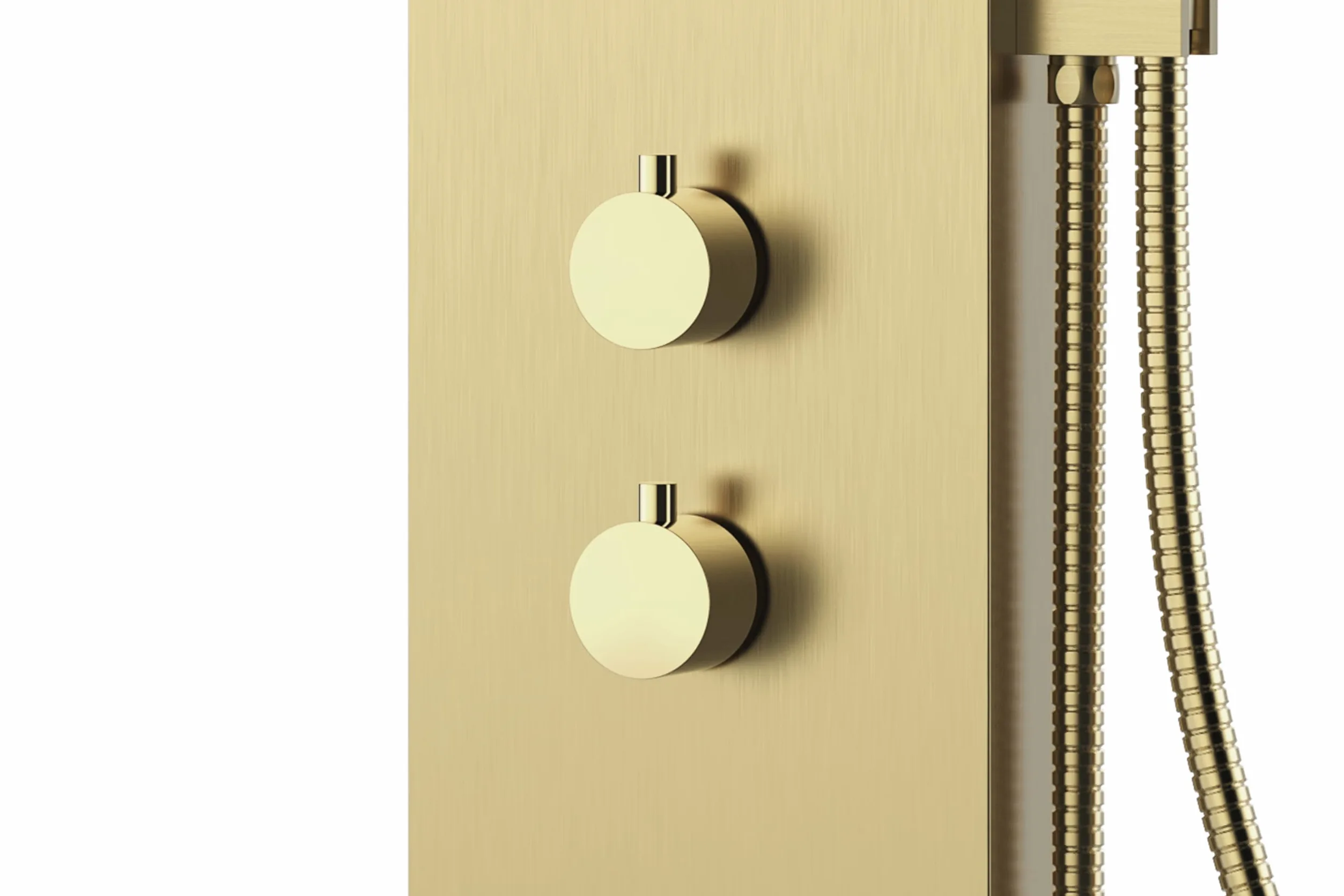 Marwell Essenza - Rubinetto per doccia, 125 x 20 cm, colore: oro