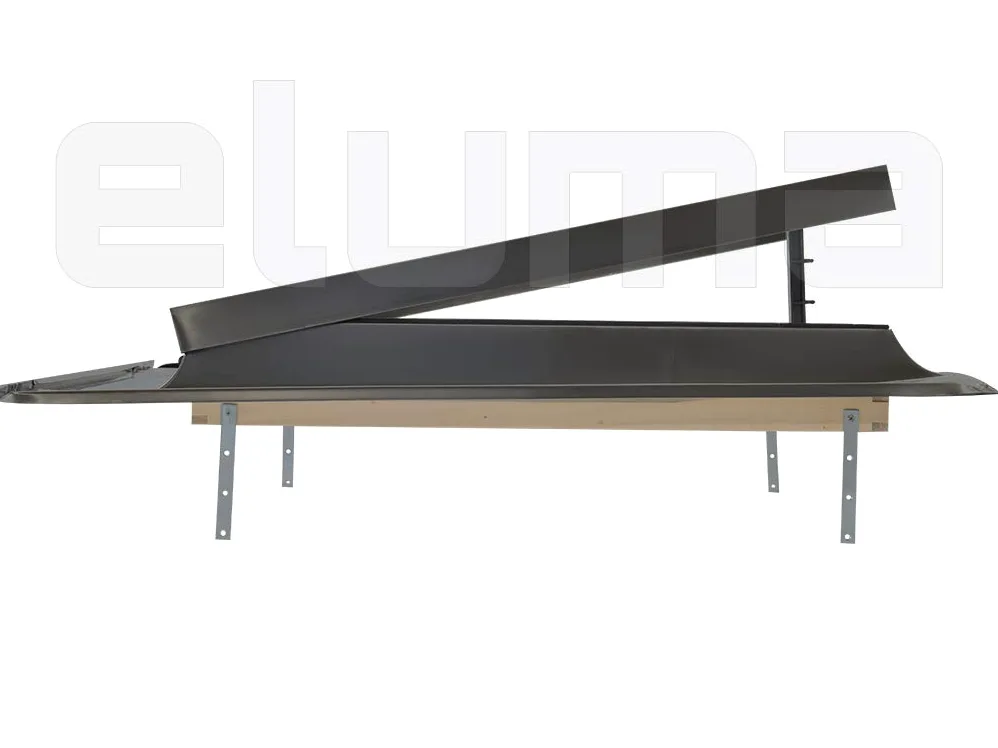 Lucernario - Finestra per tetto "BASIC VASISTAS" Vetro singolo Temperato 4 mm/Finestra per uscita sul tetto/Made in Italy (48x72 Base x Altezza)