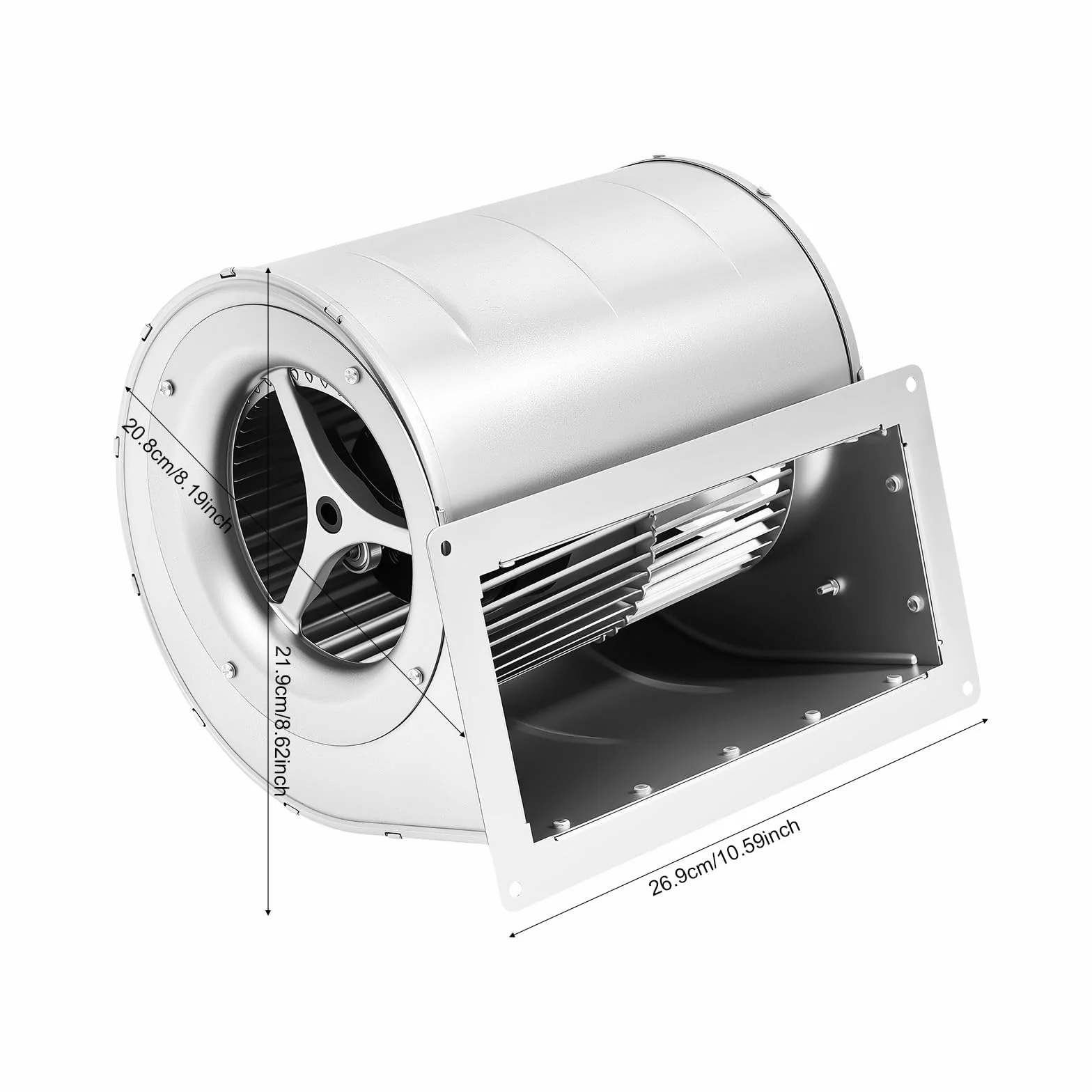 Ventilatore radiale centrifugo, 840 m3/h, ventilatore radiale φ146 mm, per ventilazione, depolverazione e raffreddamento di fabbriche, miniere, tunnel, veicoli