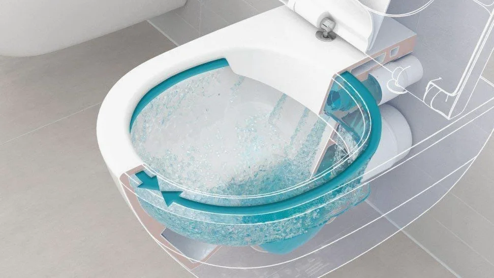Villeroy & Boch O.Novo 5660HRR1 C-plus WC sospeso con sedile, sistema DirectFlush senza brida