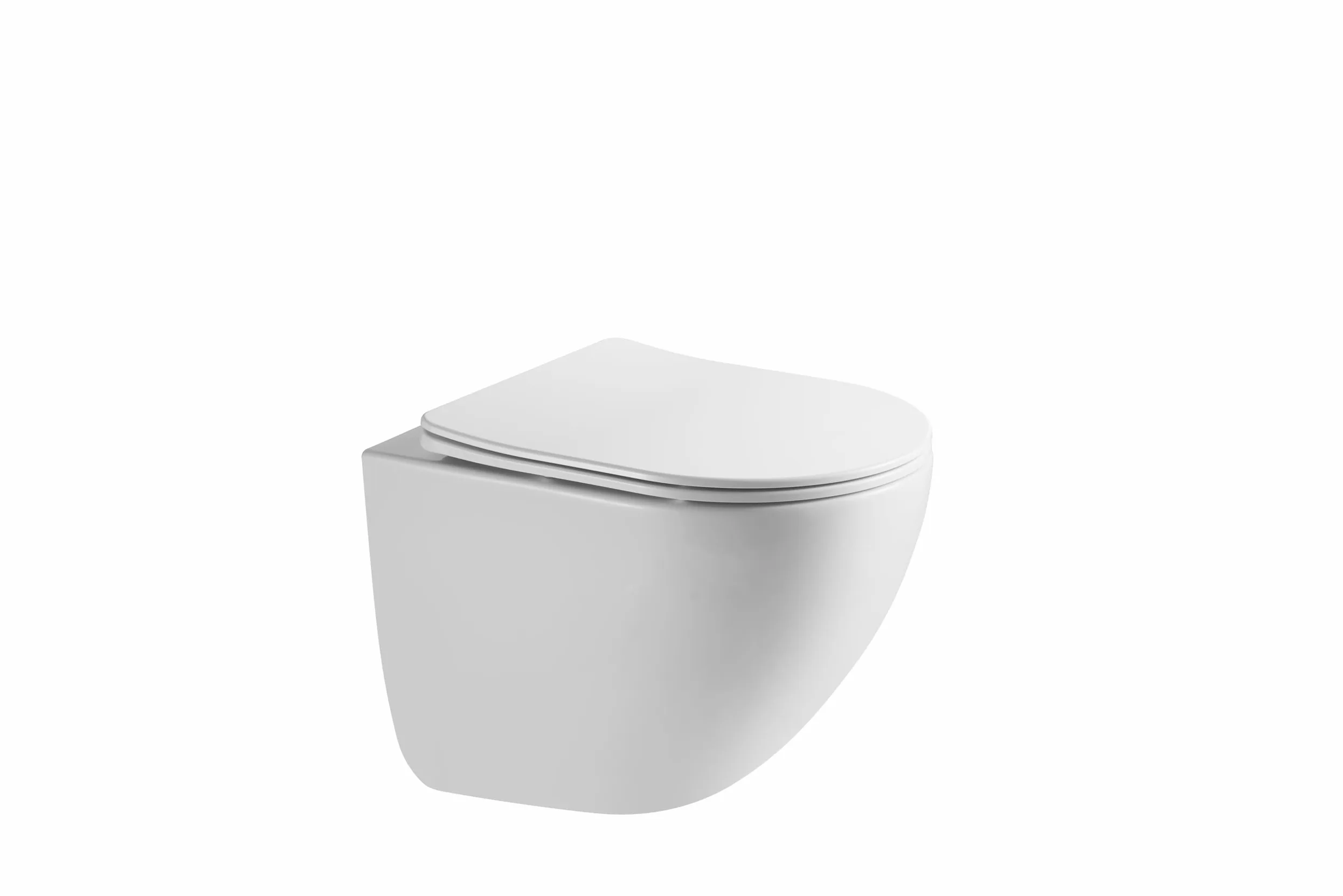 HOGART WC Sospeso con Base Nascosta e Fissaggi Invisibili, Potente Sistema di Scarico Tornado Silenzioso ed Economico 3-4,5 L, Tazza in Ceramica Facile da Pulire, Sedile Soft-Close, Salvaspazio