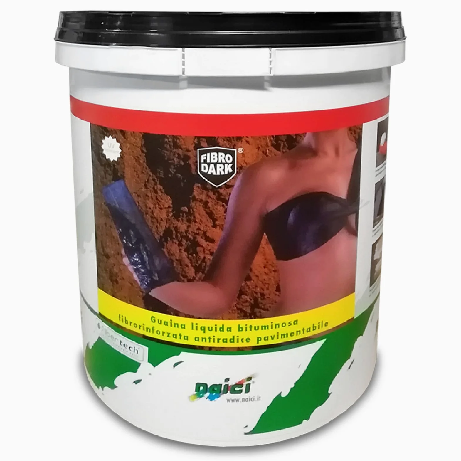 guaina liquida fibrorinforzata bituminosa antiradice FIBRODARK 20 kg
