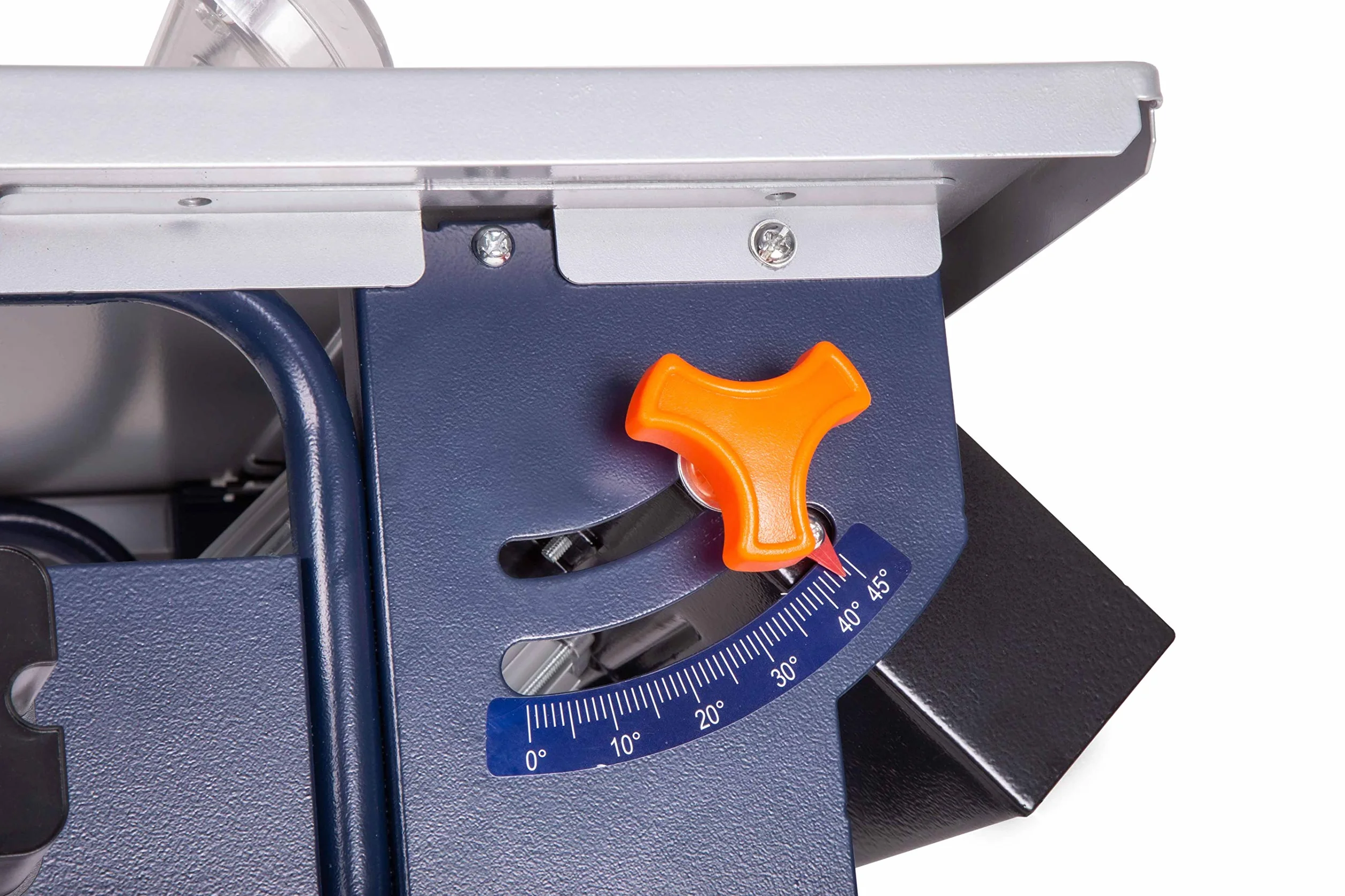 FERM Sega da Tavolo 800W. Include Lama per Sega ø 200 mm 24 denti, guida parallela, chiave inglese e collegamento aspirapolvere
