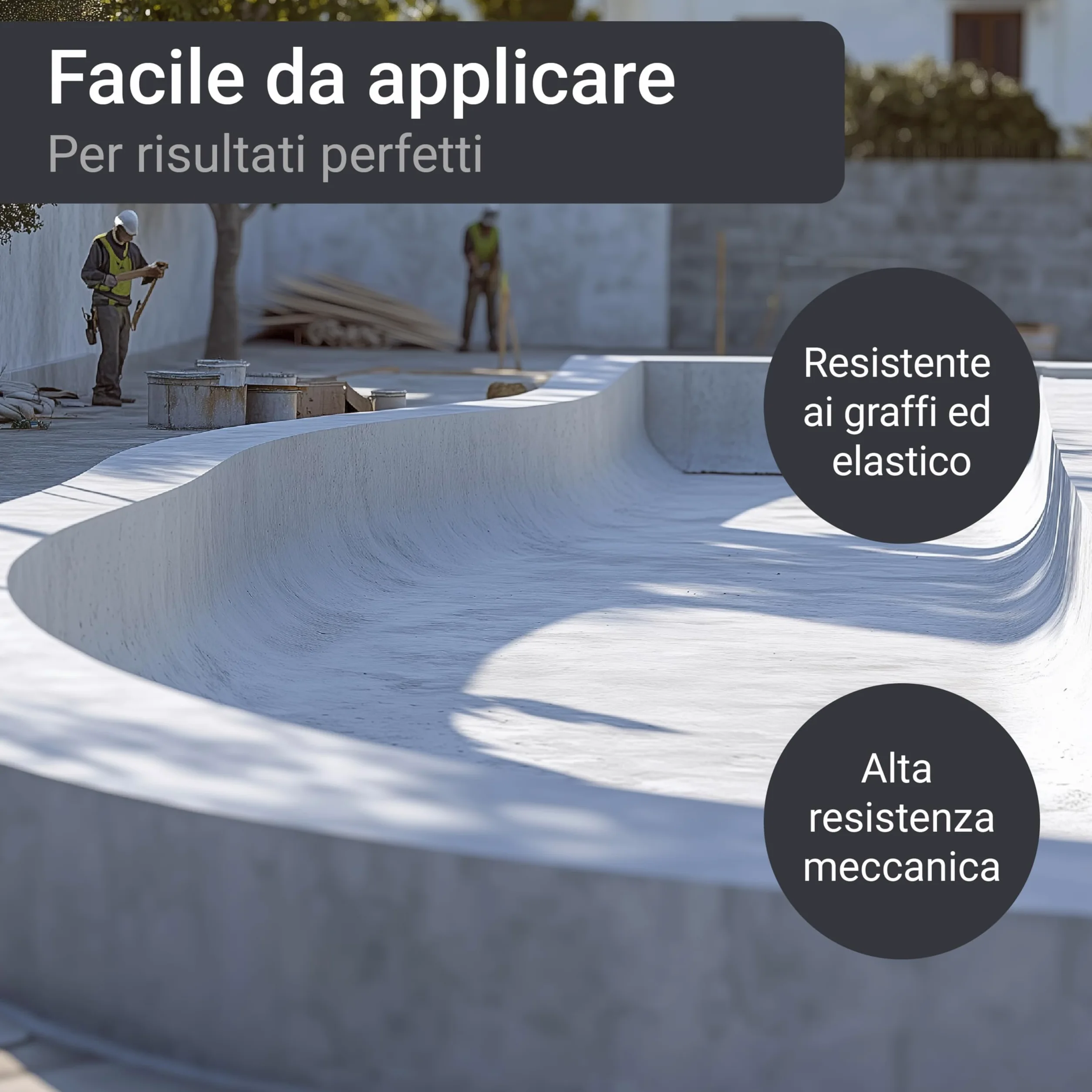 WO-WE Fondo Primer per piscine SL708 Aggrappante speciale Pittura Pool l 10kg