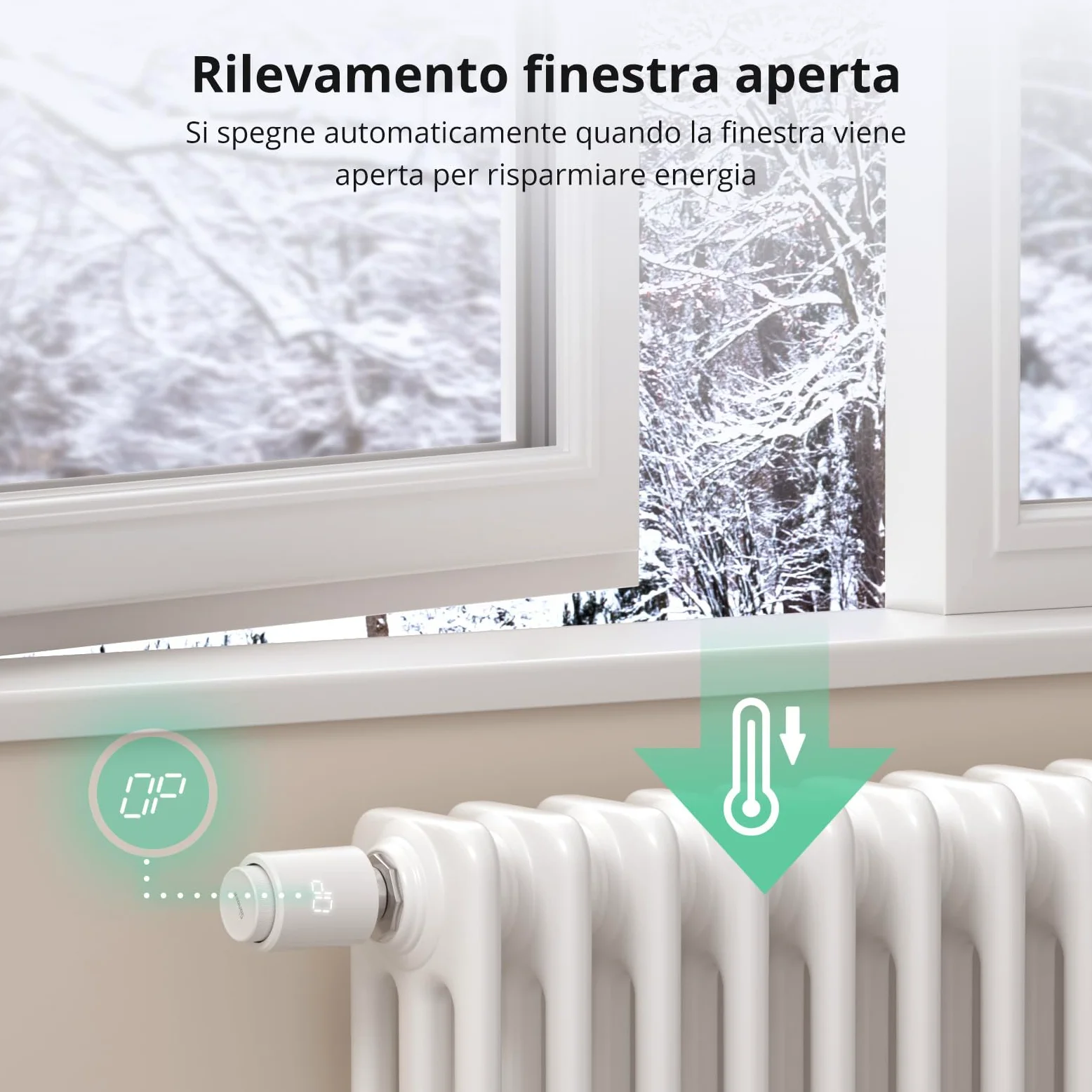 SONOFF Termostato da Radiatore TRVZB 4 Pezzi, Valvola Termostatica Intelligente, per Riscaldamento Intelligente con Funzione App, Richiede Hub Zigbee 3.0, Compatibile co Amazon Alexa/Home Assistant