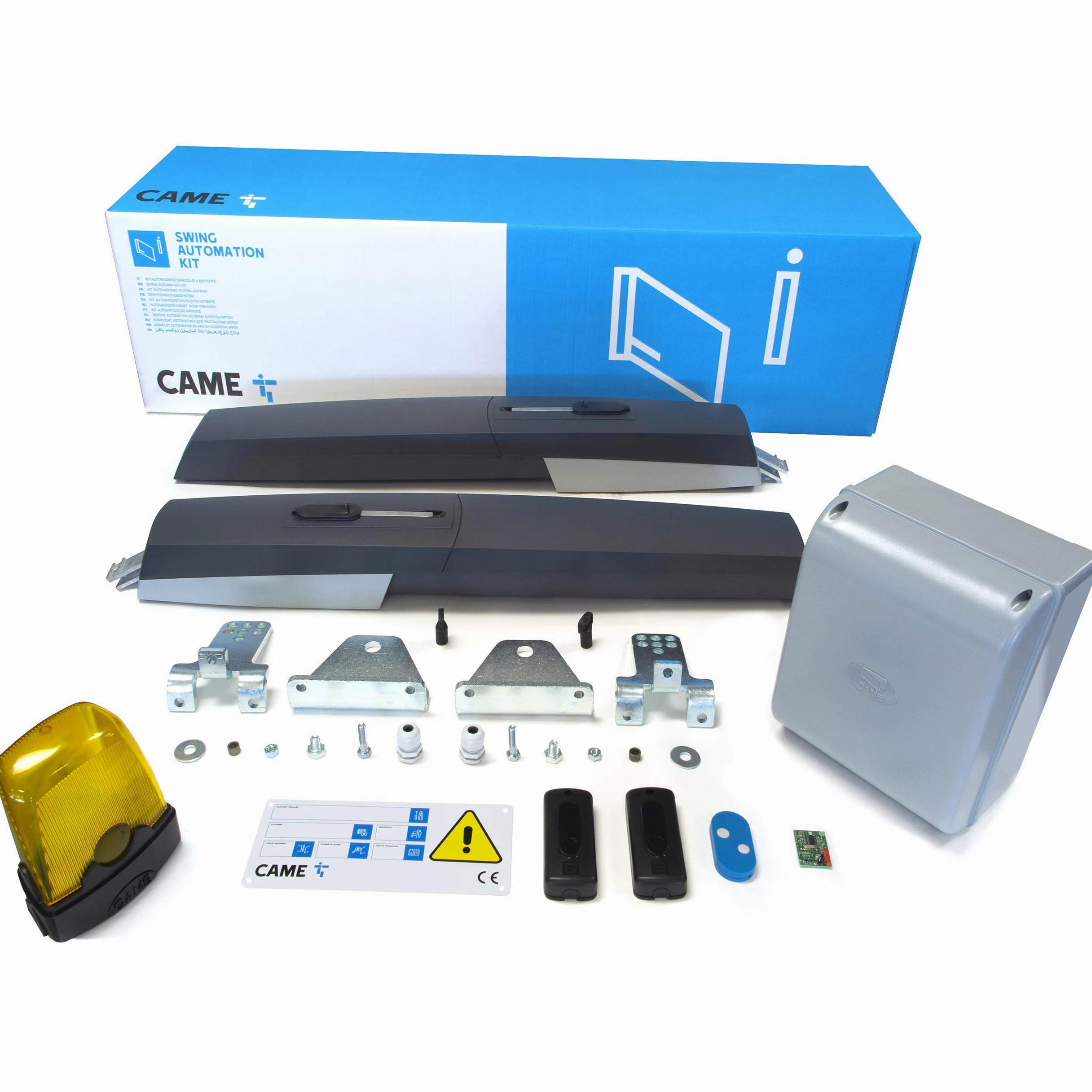 CAME 8K01MP-016 KIT AXL PER CANCELLI A BATTENTE FINO A 2 METRI E FINO A 250 KG DI PESO, SISTEMA DC 24 V, COLORE GRIGIO