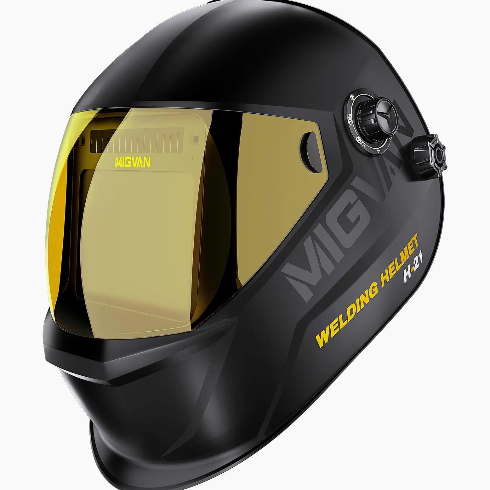 Maschera Saldatura Autoscurante 0,1 ms di oscuramento automatico ultra rapido, True-Color, 100×82 mm, solare batteria, DIN 4/5-9/9-13, Casco Saldatura MIG TIG MMA ARC Smerigliatura H21