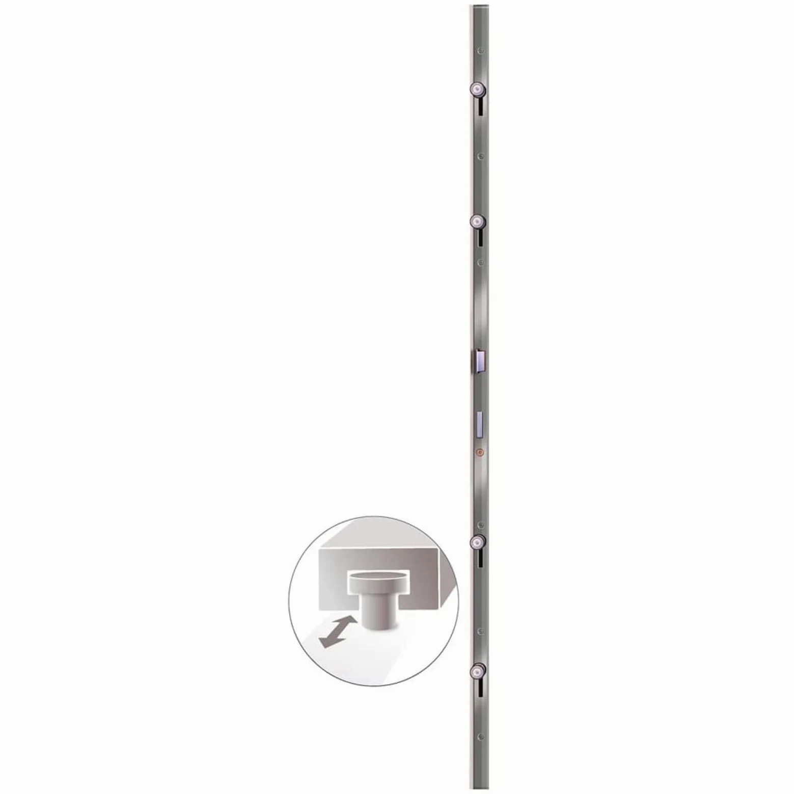 Gecheer Porta,Ingresso,Sinistra,per Esterno,in PVC,Bianco,108x208 cm