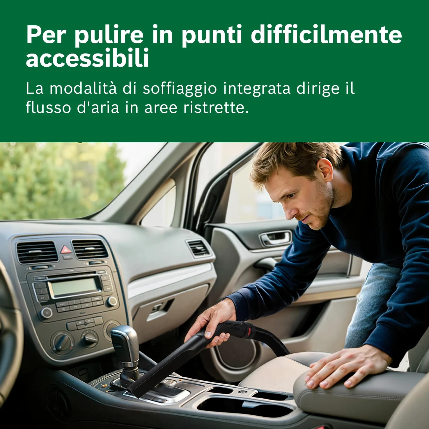 Bosch Aspirapolvere a filo PAS15-200 (Tubi di prolunga (plastica), tubo di aspirazione 2,2 m, tubo a gomito/impugnatura, bocchette per pavimenti e fessure,filtro a cartuccia)