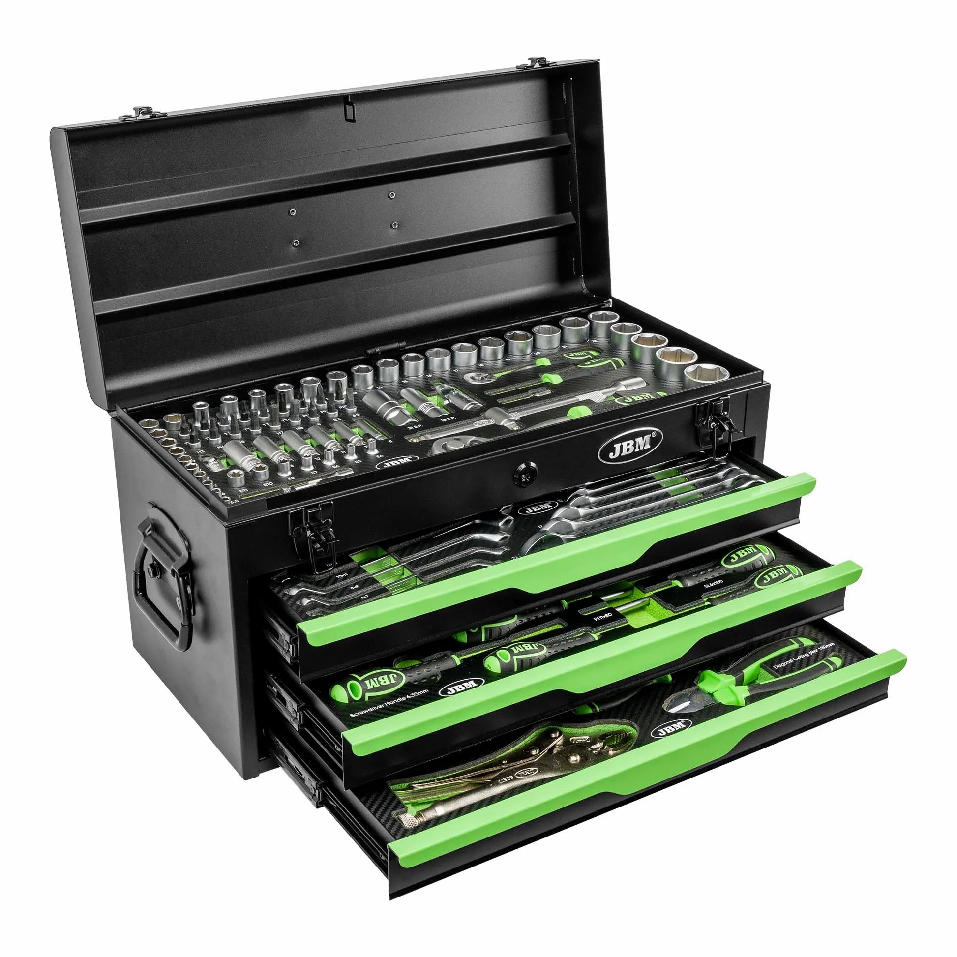 JBM 54261 REFIAL CASSETTA IN METALLO CON UTENSILI 143 PEZZI SATINATI