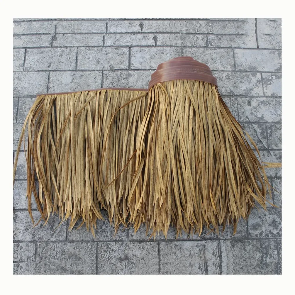 PE Finta Paglia Ignifuga Palma Artificiale Paglia Simulazione Rotolo Di Paglia 1x0.5m/39.4" X 19.7" Foglie Di Palma Sintetiche Tetto Di Paglia Tetto Di Paglia Per Tiki Bar Decorazione Del Giardino (C