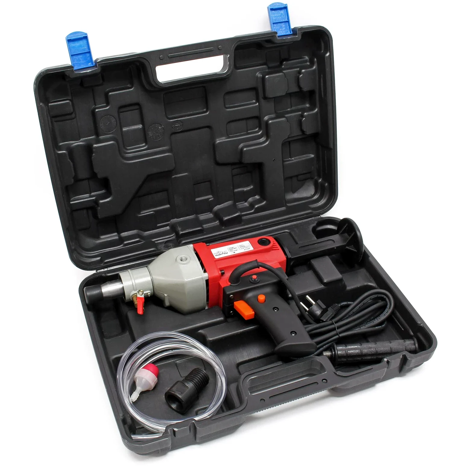 Wiltec Carotatrice fino a 110 mm Carotatrice ad acqua 2080 W 1700 giri/min con valigetta di trasporto e accessori