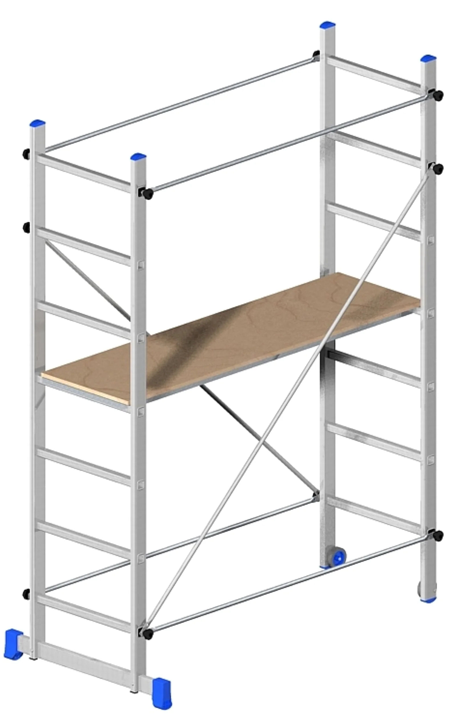 TRABATTELLO in ALLUMINIO 158x80cm - H210cm Superminio